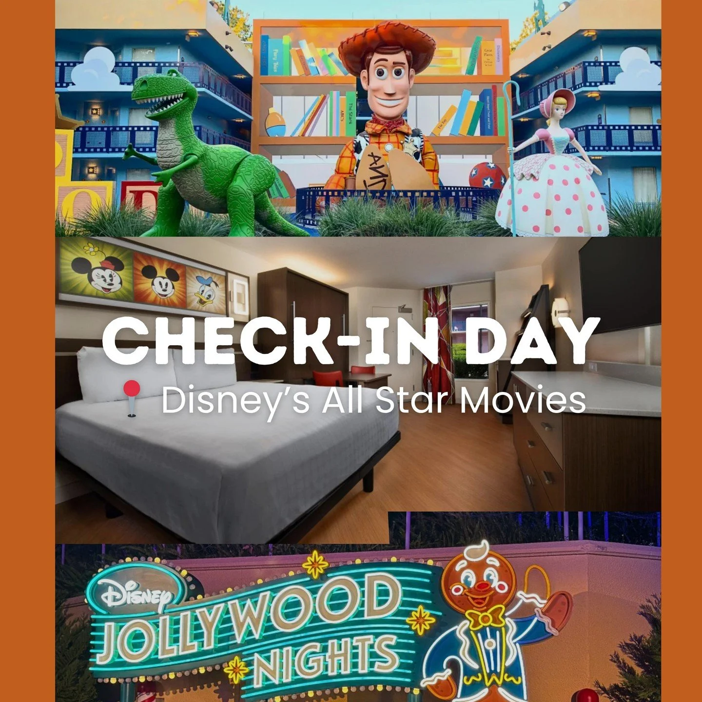 It's Check-In Day for my clients staying at Disney's All Star Movies Resort, because their little guy loves Toy Story! 🤠 🚀  They're visiting Magic Kingdom and partying at Jollywood Nights at Hollywood Studios. ⁠
⁠
It's a great way to celebrate ONE 