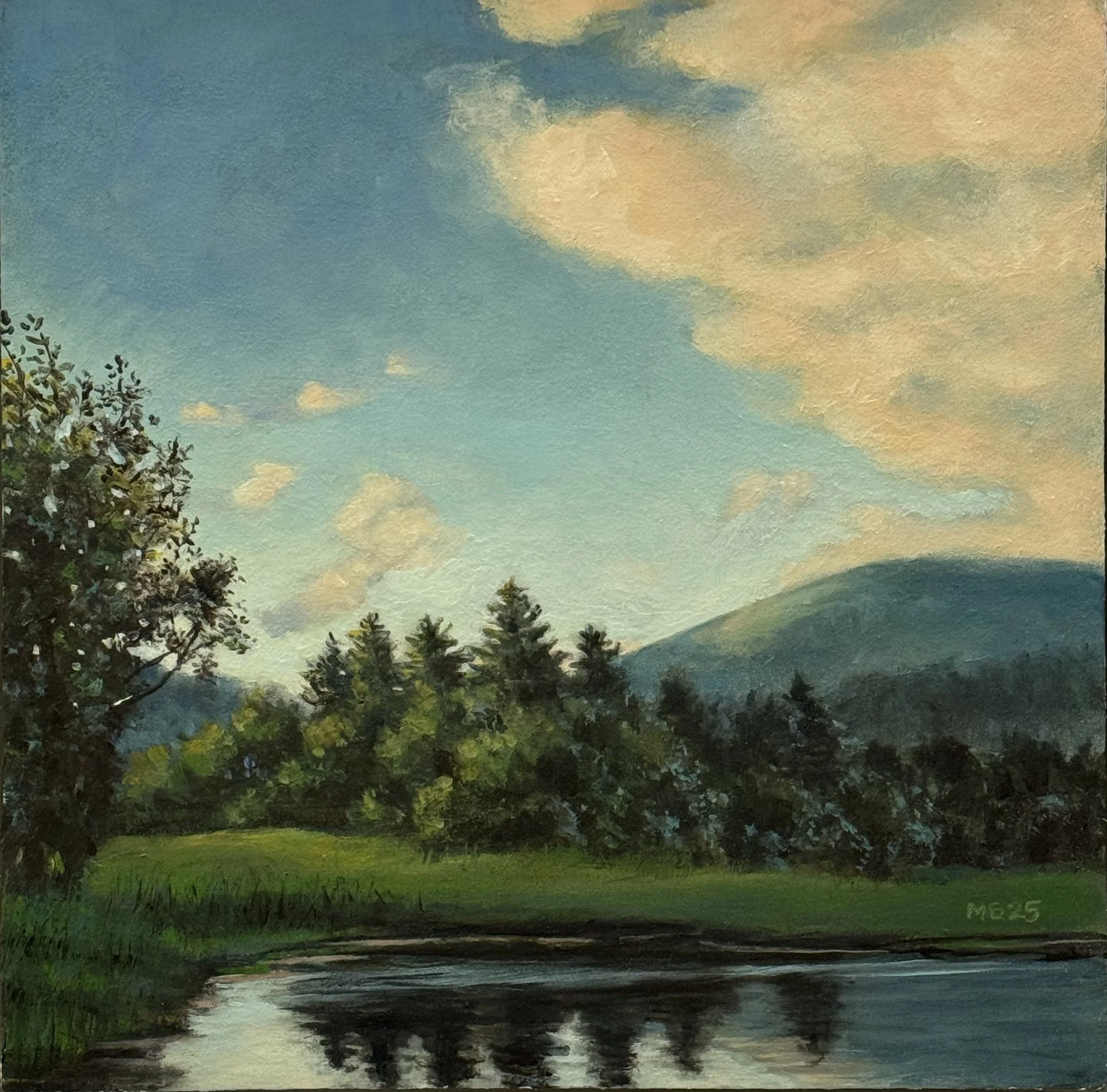 Conifer Jungle 18" x18" oil on wood $1900.00 framed