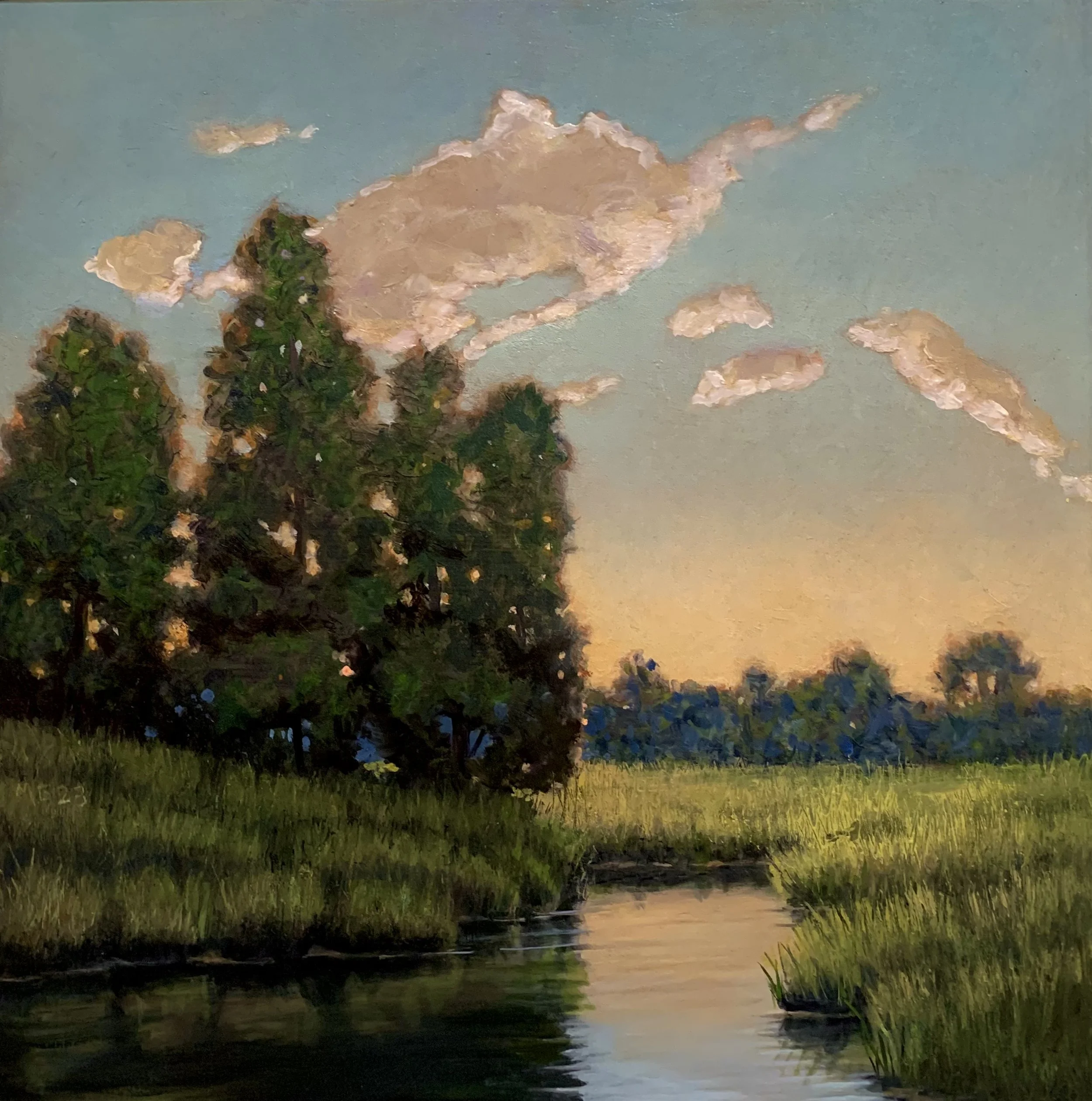 Last of the day 20" x 20" oil on wood panel
$2200.00 framed