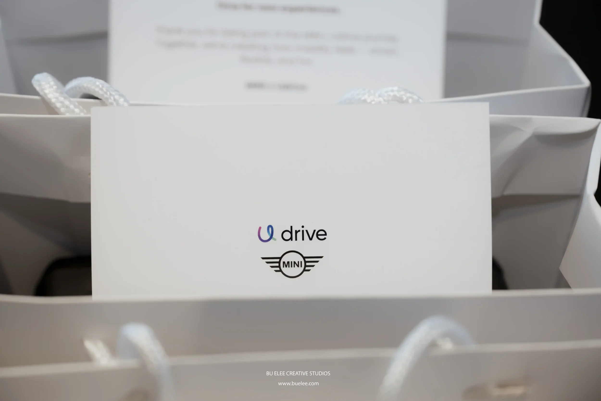  Merchandise and Gift Hampers of Udrive on display during signing ceremony with AGMC Motors.  