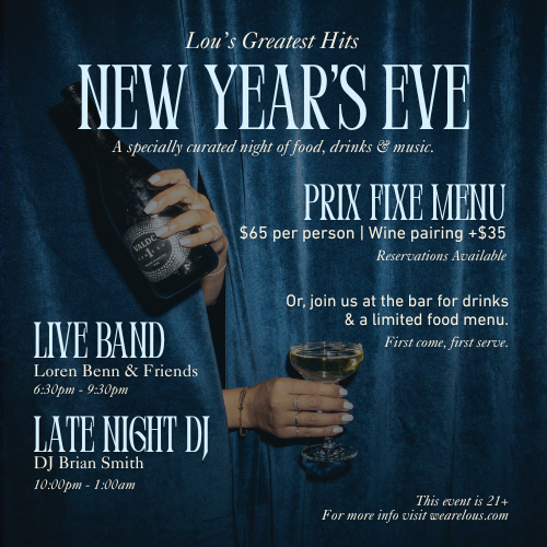 New year’s eve – &nbsp;LOU’S GREATEST HITS