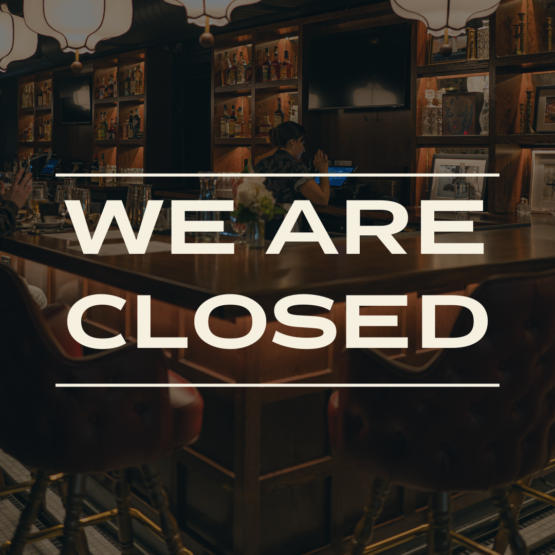 MONDAY, MAY 25 – we are closed – MEMORIAL DAY