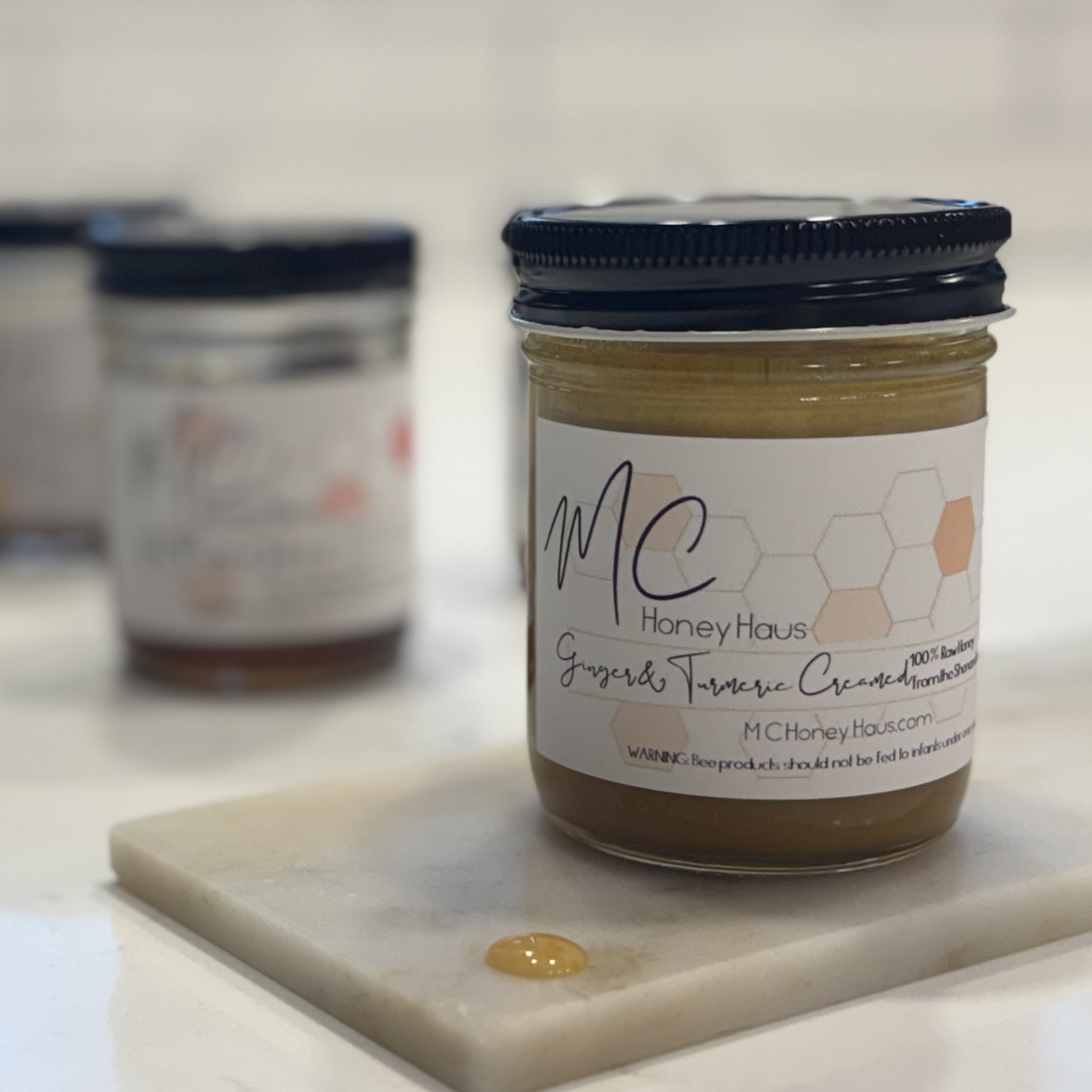 Ginger & Tumeric Creamed Honey