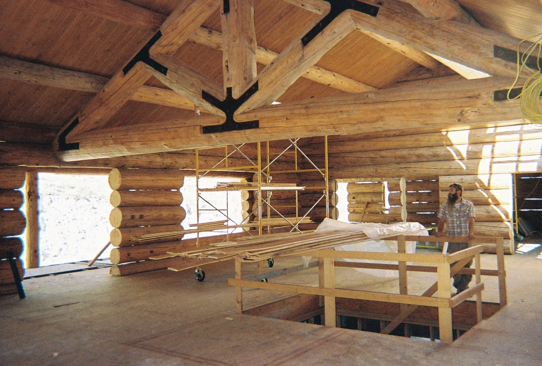 Nick at log home in Cody, Wy.JPG