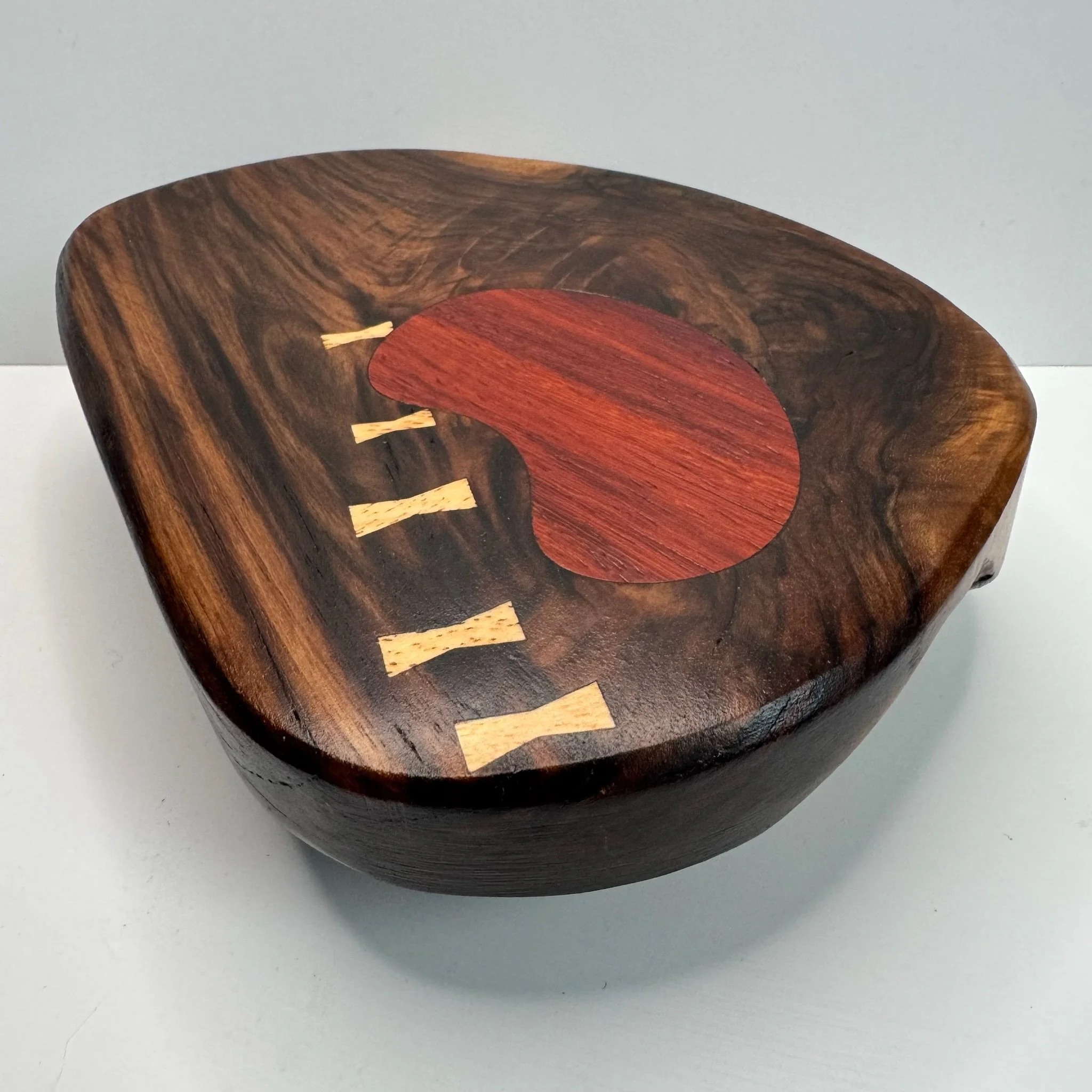 Walnut Tray with Padauk Inlay