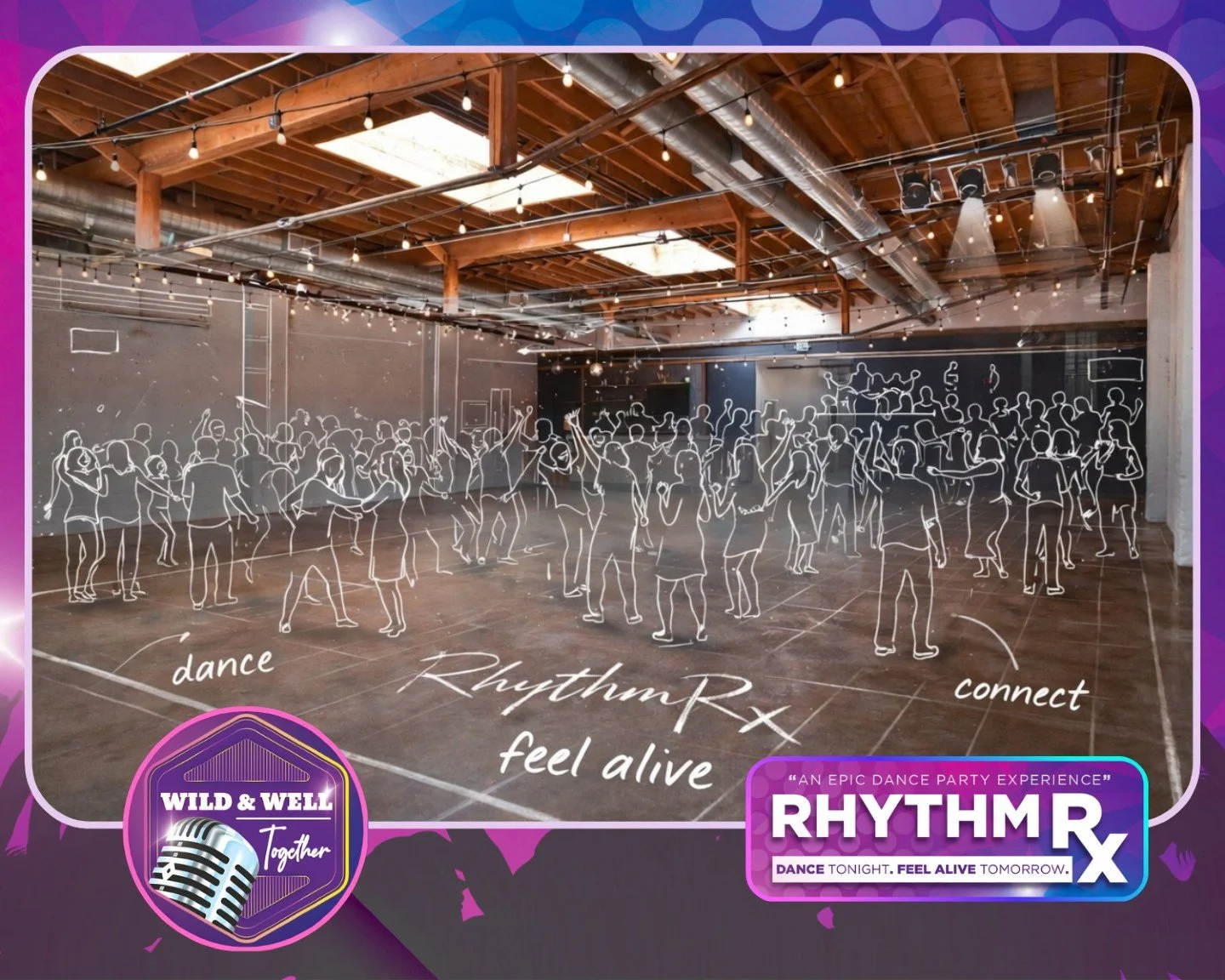 𝐃𝐚𝐧𝐜𝐞. 𝐂𝐨𝐧𝐧𝐞𝐜𝐭. 𝐅𝐞𝐞𝐥 𝐀𝐥𝐢𝐯𝐞. 🪩✨

RhythmRx at Skylight &ndash; one of Denver&rsquo;s most stunning venues.

Imagine a massive open industrial loft with soaring wooden beams, glowing string lights, giant skylights pouring in natura