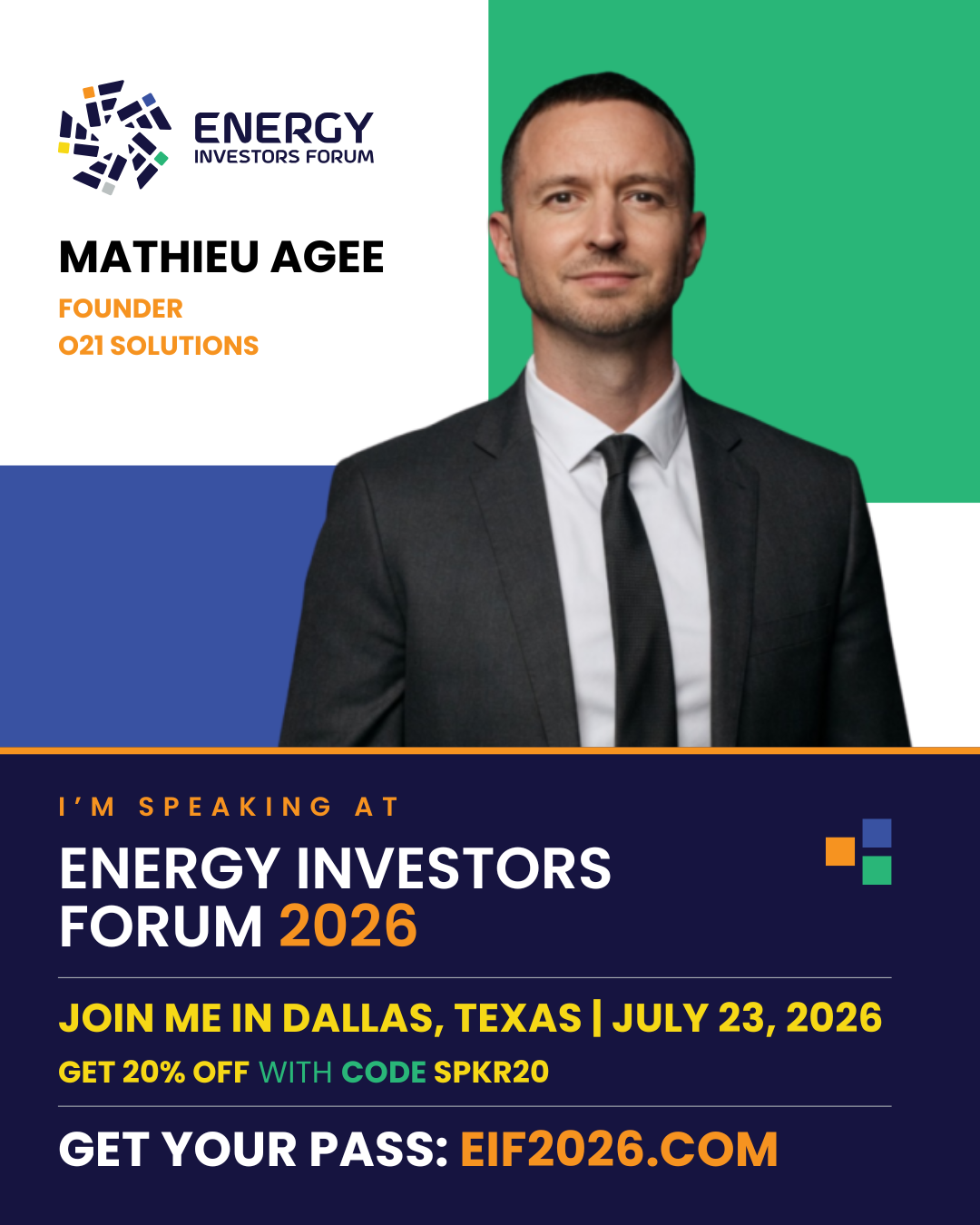 O21 to Speak at Energy Investors Forum 2026