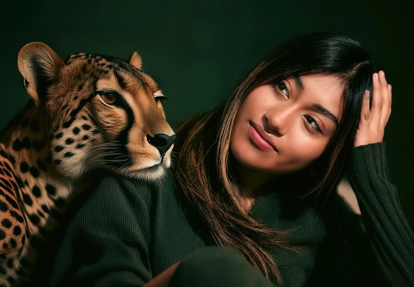 Playing with cheetah additions..

.
.
.
.
.
.

#CinematicPortrait #SurrealPhotography #DreamscapePortrait #PhotoArtistry #ConceptualPhotography #PainterlyPortrait #CreativePortraits #Cheetah #AnimalFriend #PortraitVision #MoodyTones #FineArtPhotograp