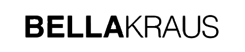 Logo-Text 'BELLARKAUS' in schwarzer, umrandeter Schrift auf schwarzem Hintergrund.