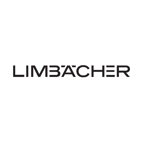 Das Bild zeigt ein schwarzes Logo mit dem Text 'LIMBACHER' in der Mitte.