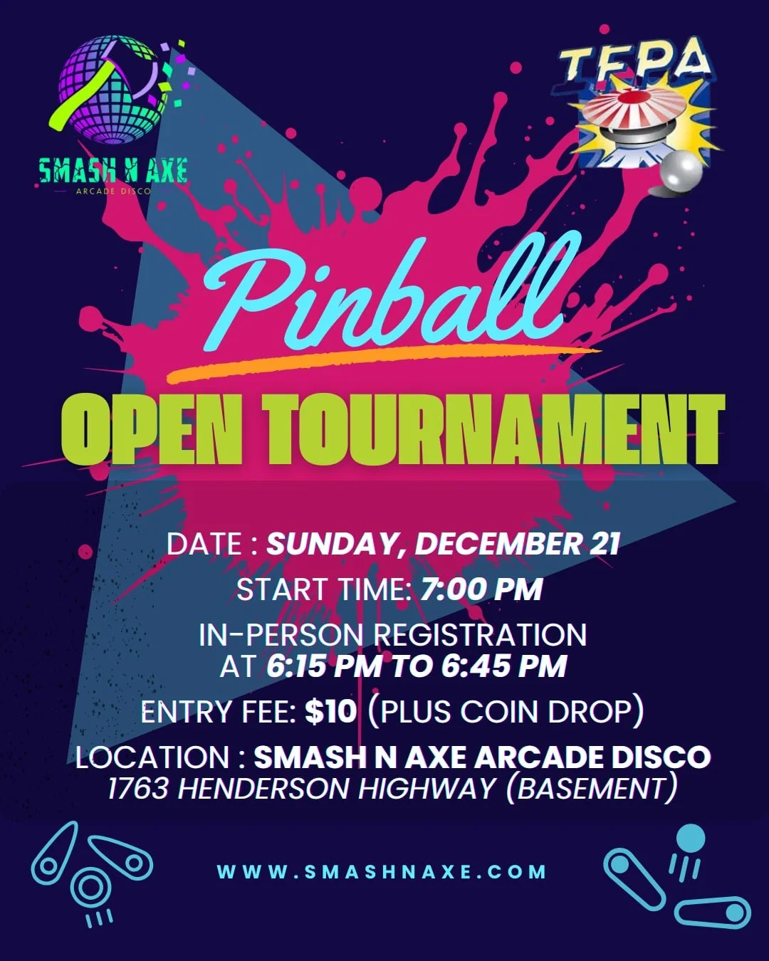 Pinball open tournament
