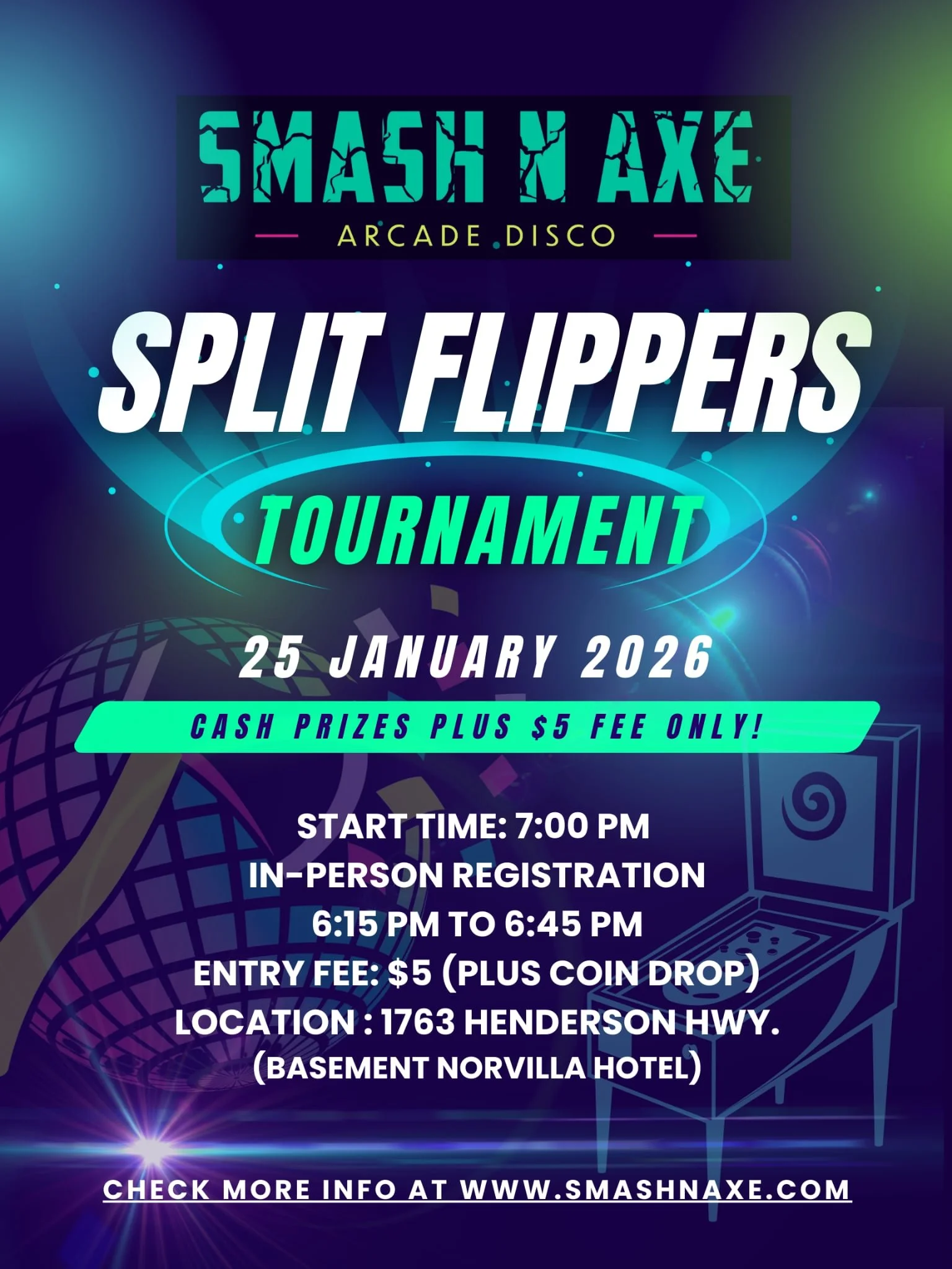 Smash N Axe Split Flipper Tournament
