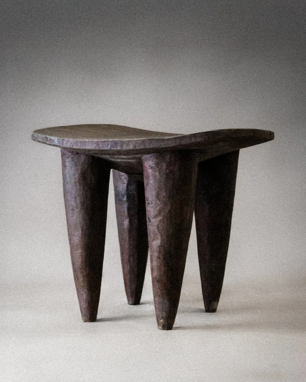 Large Black African Senufo Stool