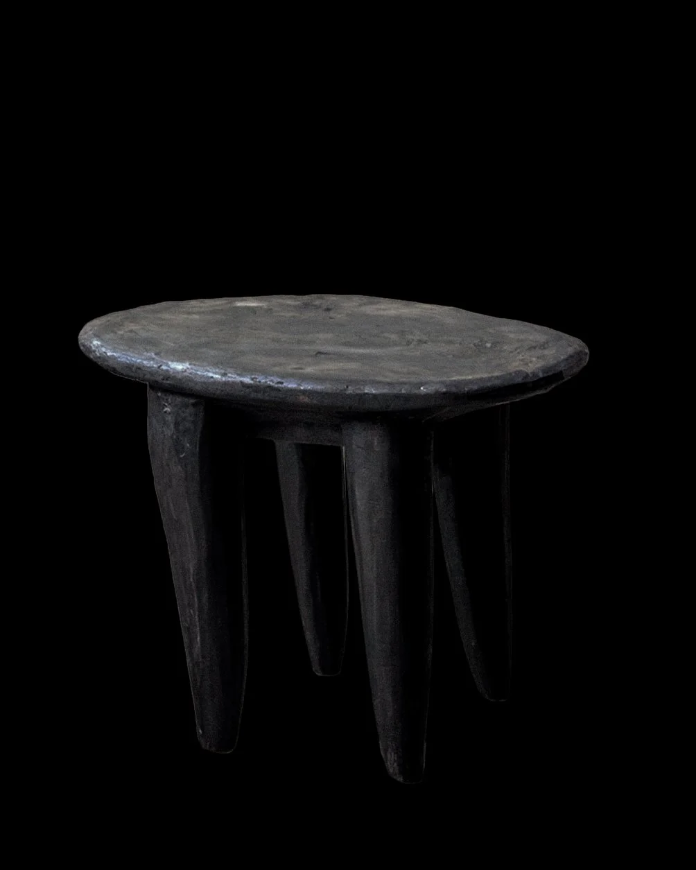 Large Black African Senufo Stool