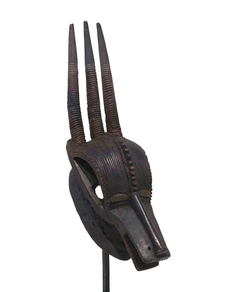 Rare Antelope Mask, Guro or Baule people, Honolulu Museum of Art, 5104.1