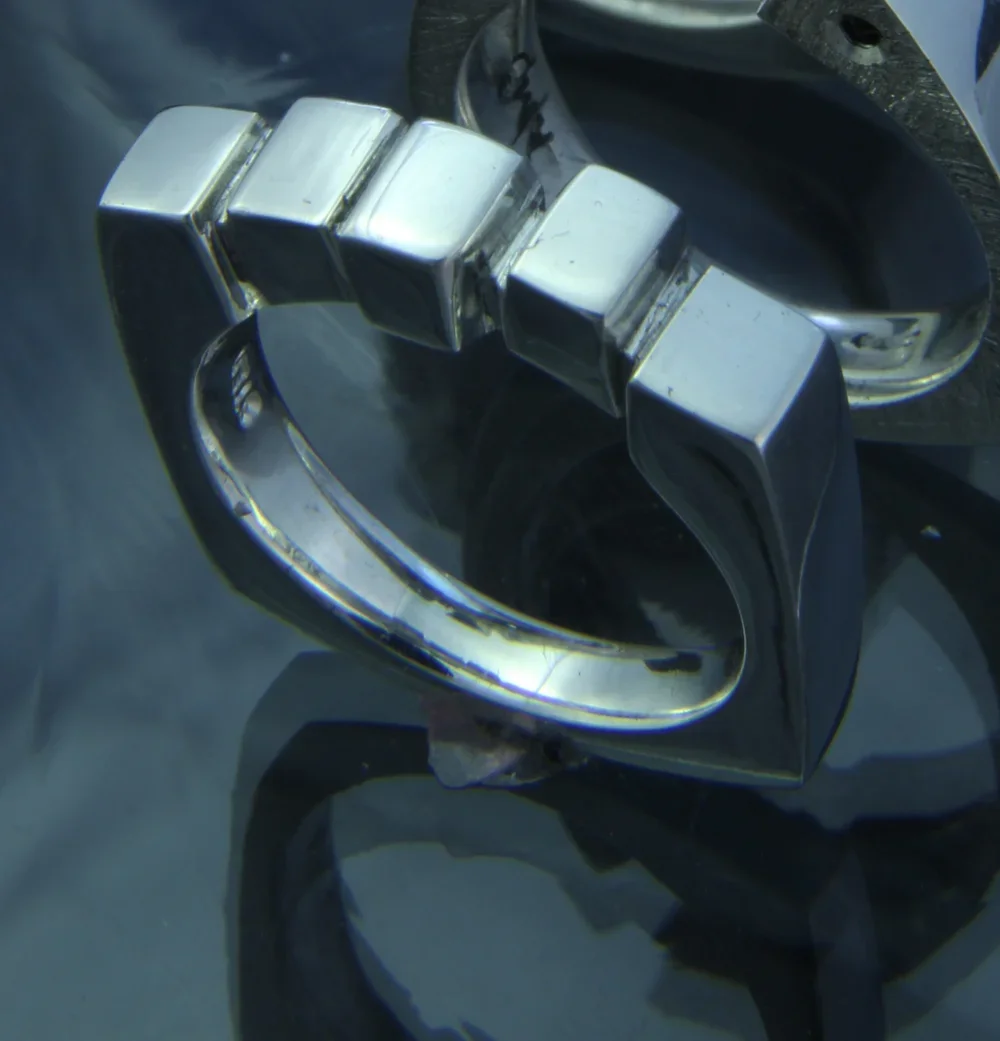 Sterling Silver Block Band