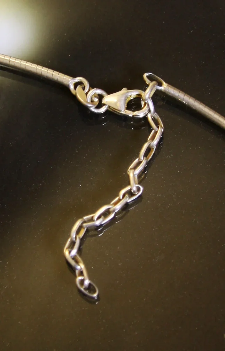 Sterling Adjustable Omega Chain