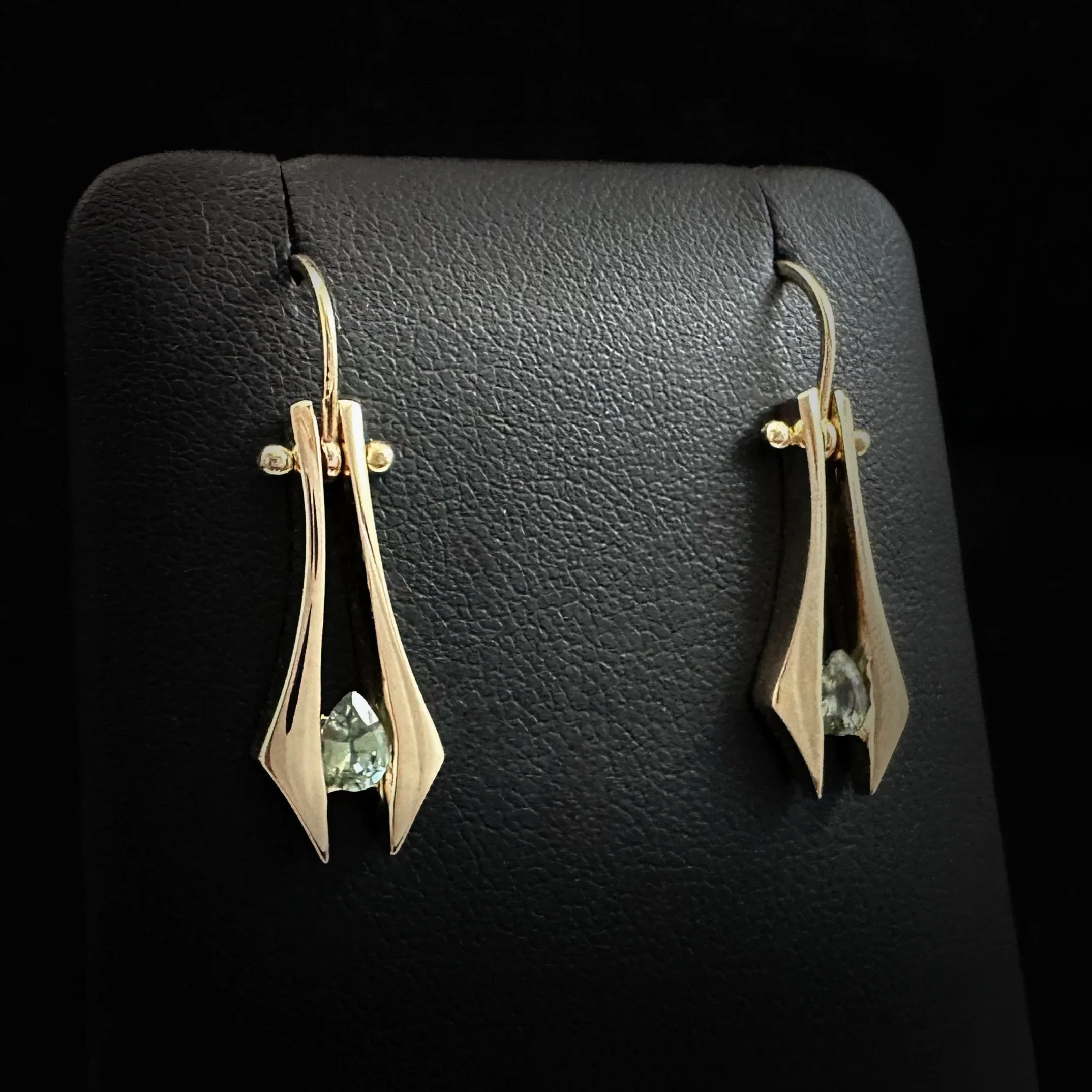 Green Sapphire Earrings
