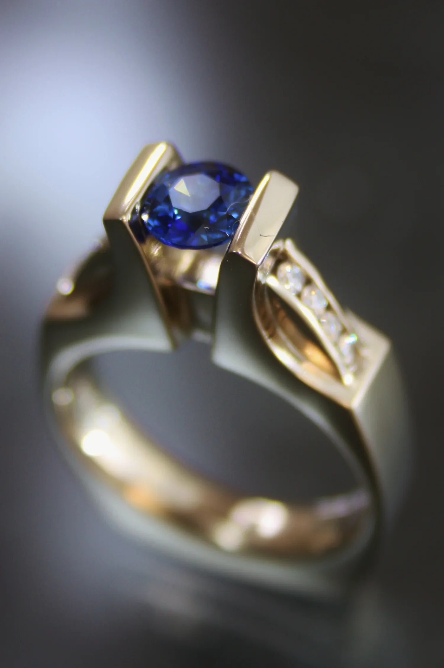 Sapphire and Diamond Ring