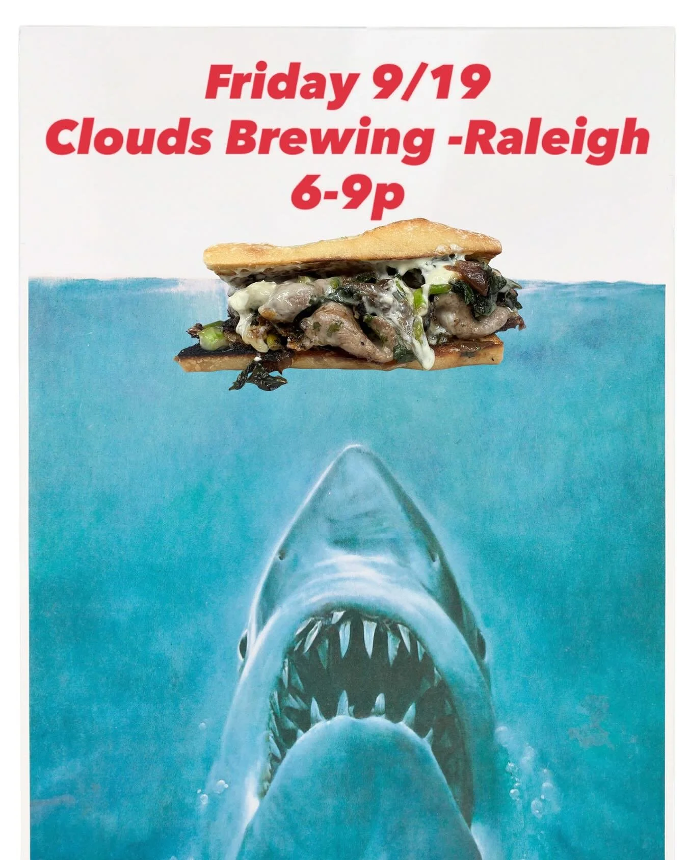 Tonight we&rsquo;ll be at @cloudsbrewingraleigh to fill your bellies! 

#raleighfoodies #raleighnc #ncfoodtrucks