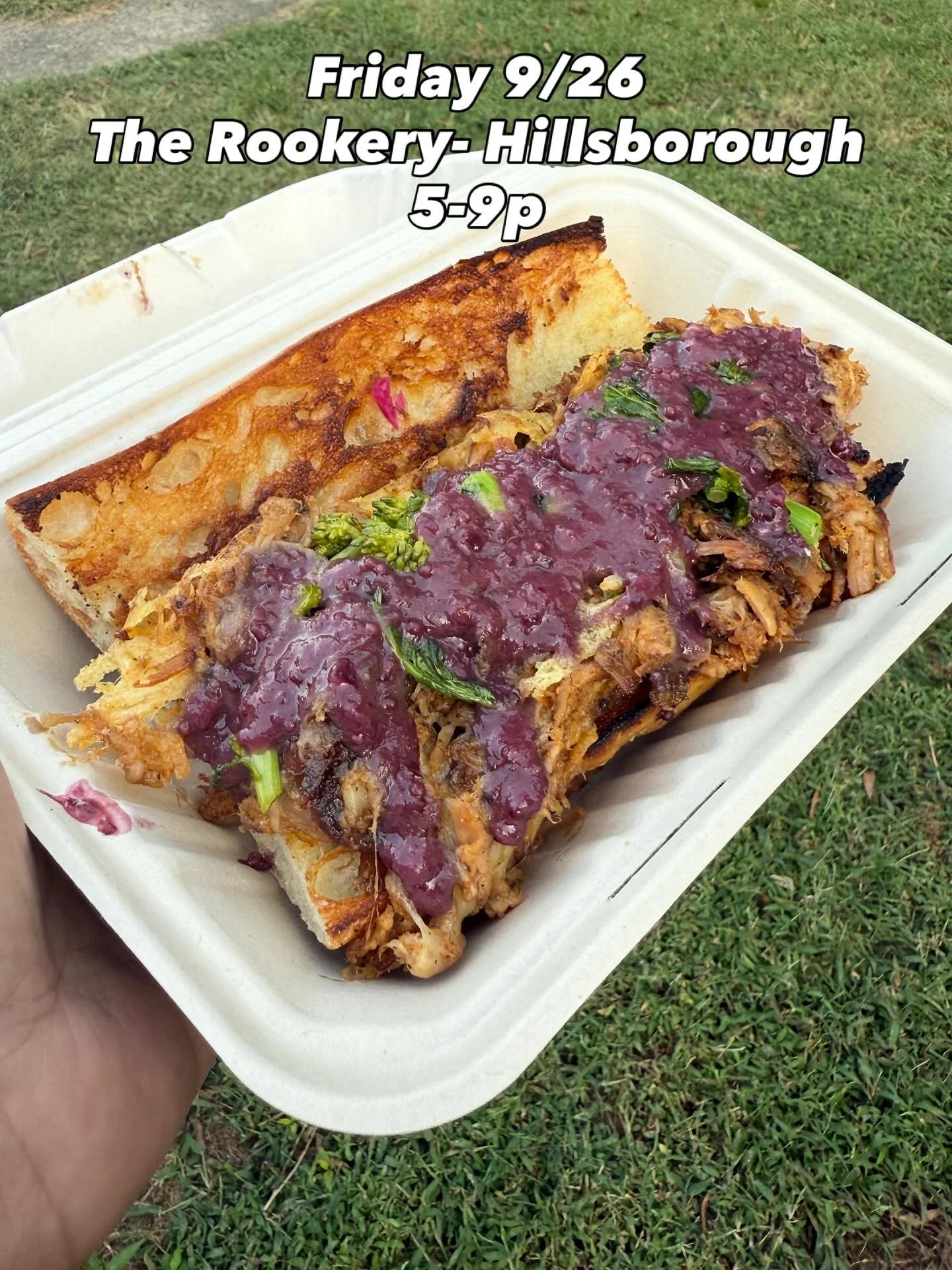 Tonight we are at the Rookery!! Come grab this awesome Smoked Pork sandwich, it has a Muscadine Dijon sauce that I suggest you don&rsquo;t miss it!