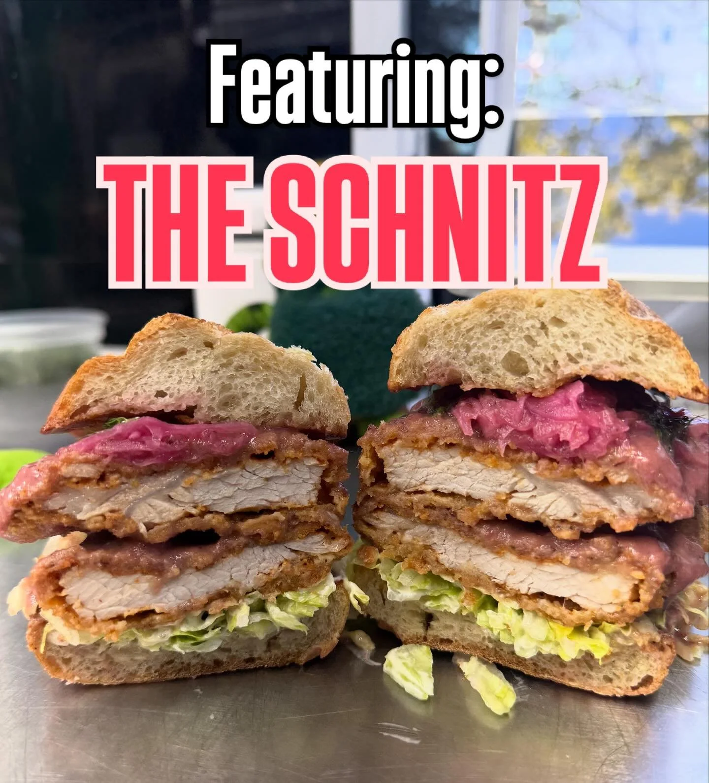 We did it! We took some pictures of the new sandwich! We also started making fries. Today we are at @maxjrminiminimart til 9 and tomorrow at the @the_fruitflea