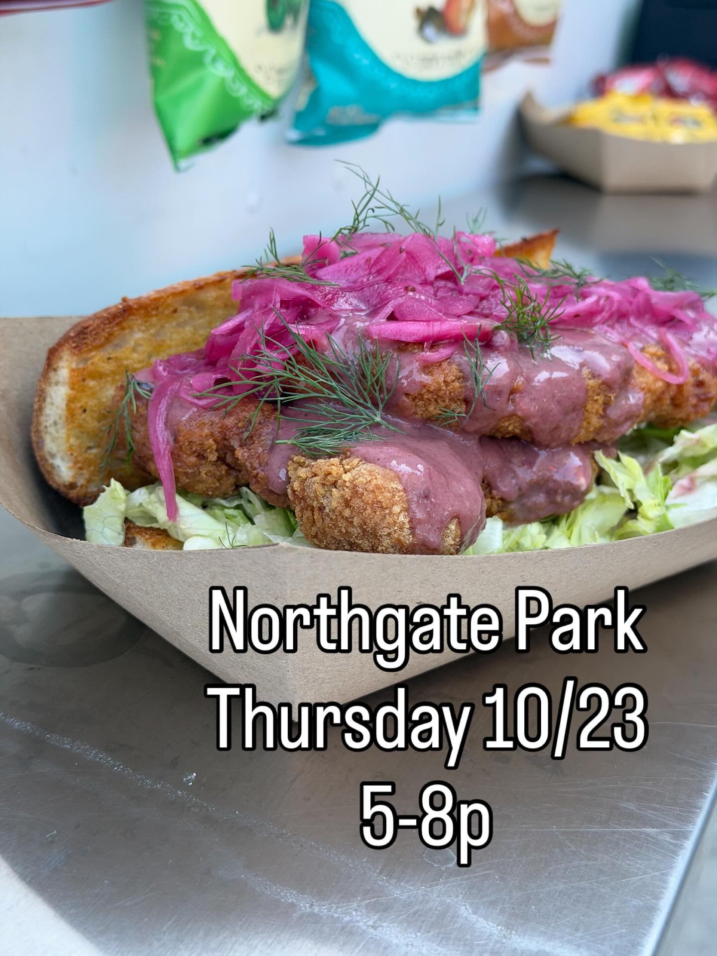 We are at Northgate park right now. Thursday 10/23 until 8pm