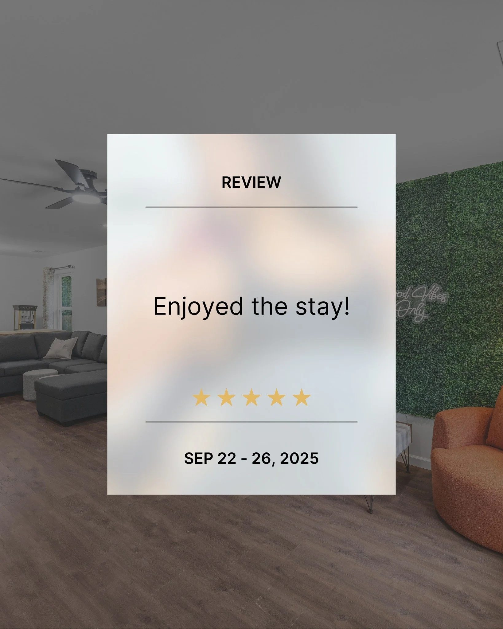 Short, sweet, and 5 stars 🌟 &mdash; sometimes less really is more.

#TheJunction #hubcity #airbnb #airbnbsuperhost