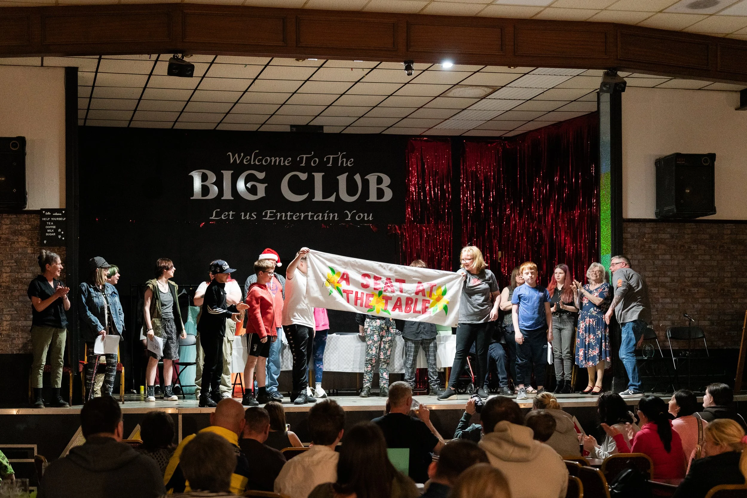 'A Seat At The Table' culminated in a sold out first staged reading of a play at The Big Club, Newton Aycliffe.

Photo credit: Rachel Deakin