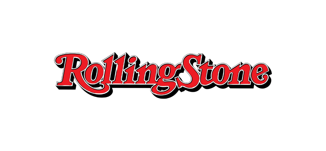 The logo of Rolling Stone magazine with red text on a black background.