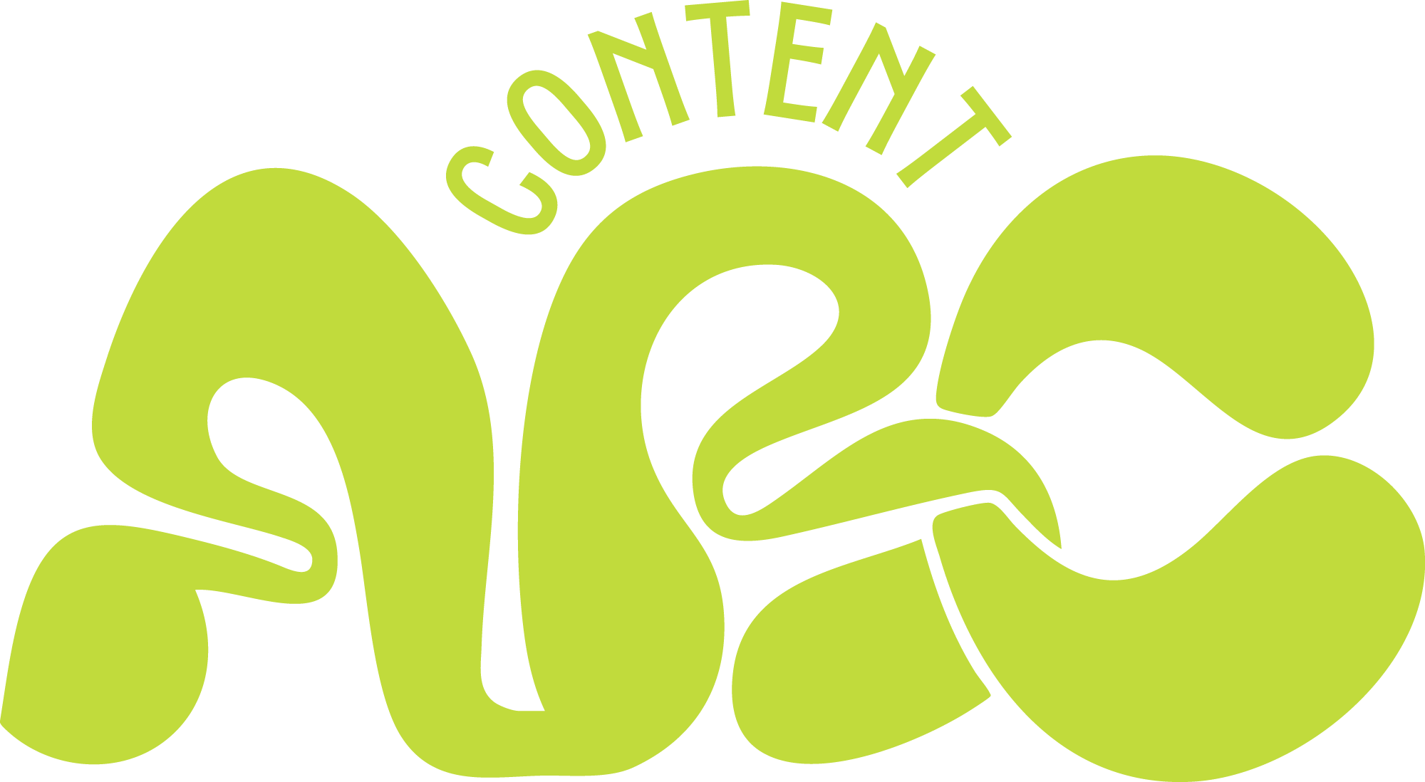 Green logo with the word "CONSCIENTE" curved above the stylized word "POCO" in large, interconnected bubble letters.