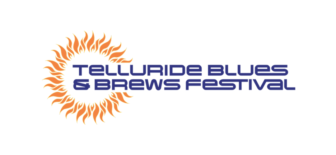 Sun with stylized rays and the text "Laser Tag Bues" in blue.