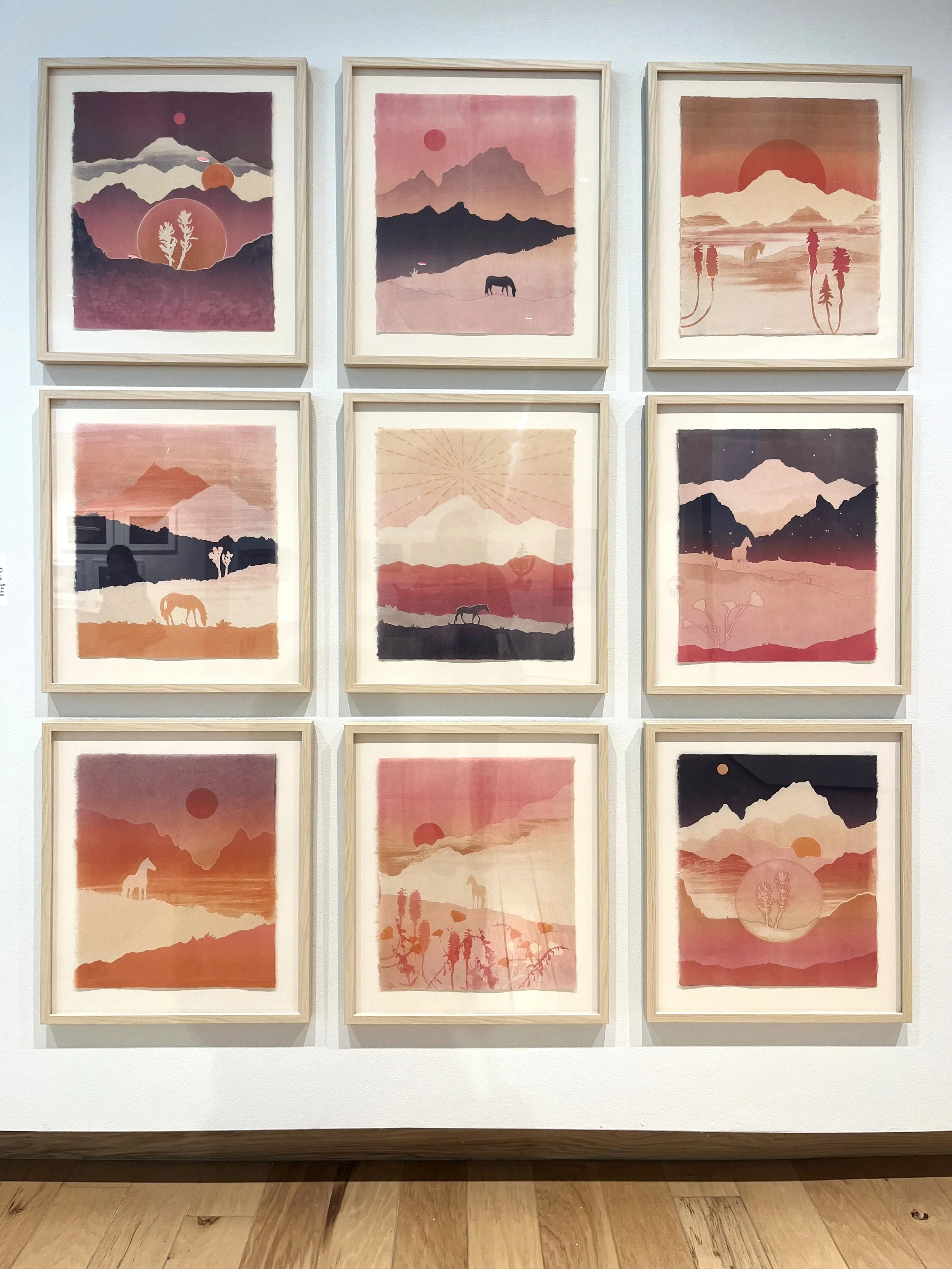 Installation of selected works at Southern Utah Museum of Art