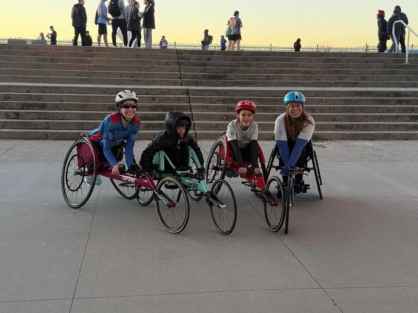 So proud of our athletes - and Coach! - who completed a 5k this morning with @rockaway.t.c ! It was Theo and Karissa&rsquo;s first 5k!! Congratulations to all the racers!!