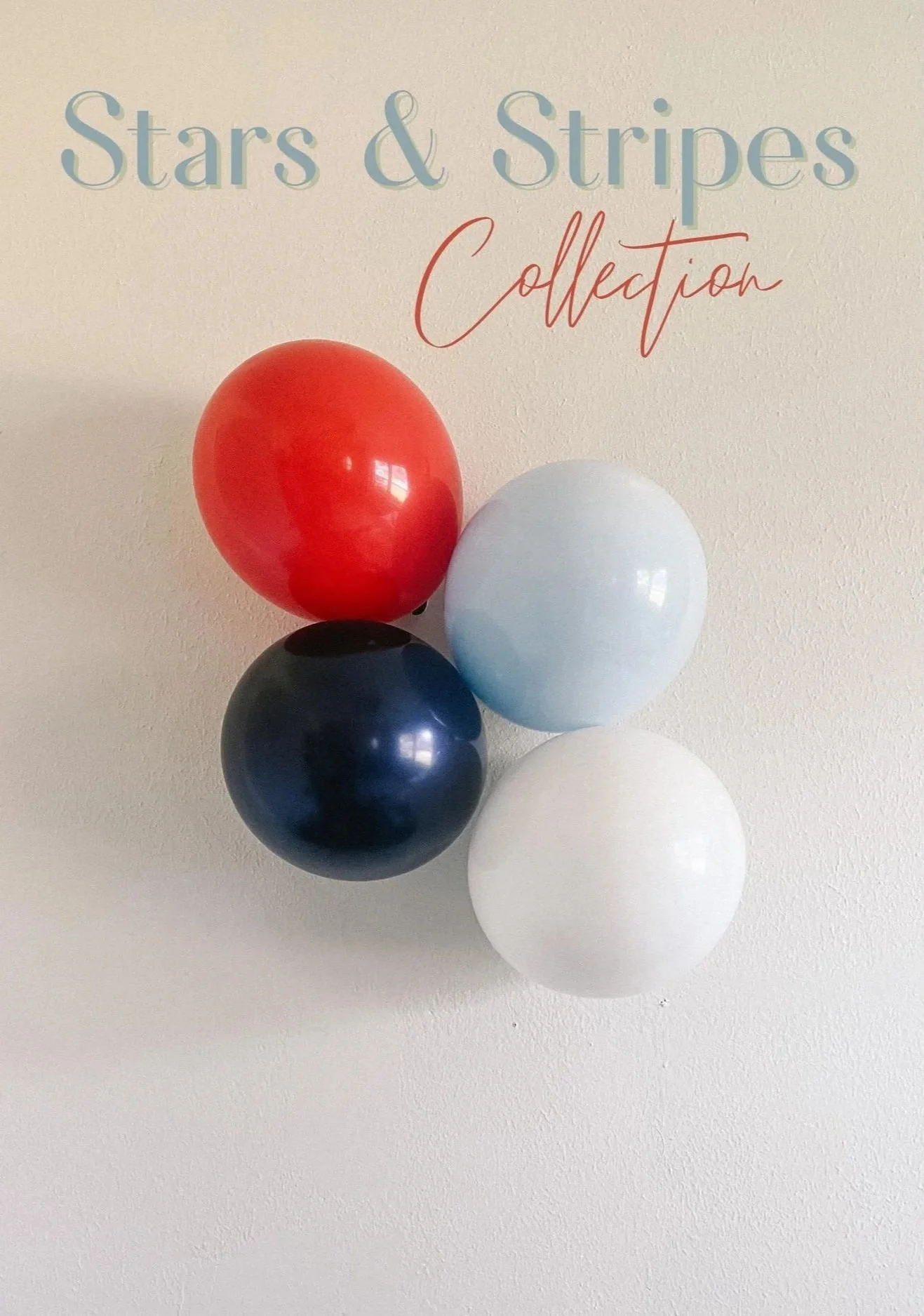 DIY Balloon Garland | Stars & Stripes Collection | 4th of July Balloons | Red White and Blue