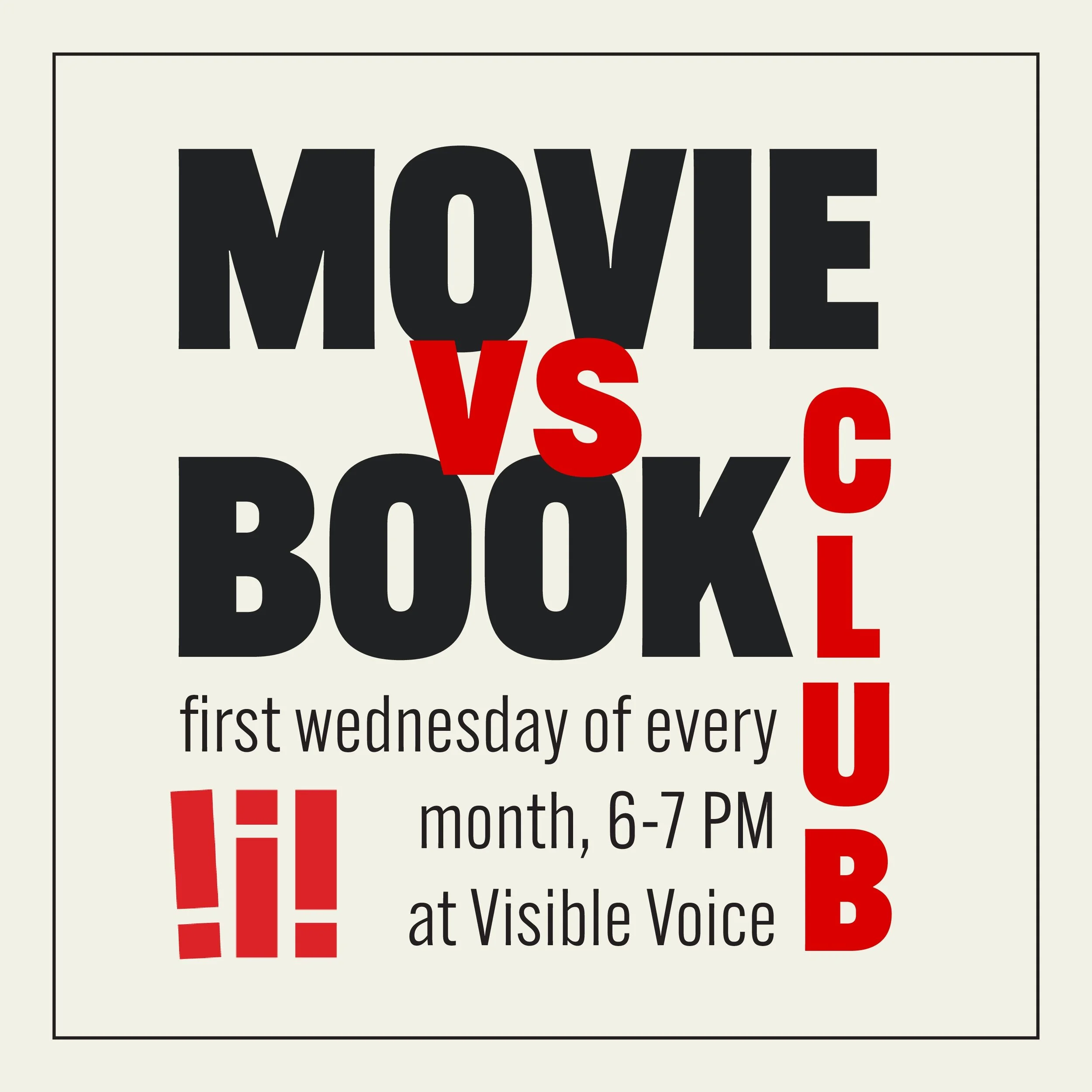 Movie vs. Book Club