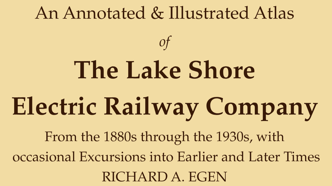 Lake shore Electric Railway Atlas Tour ft Manny Marotta