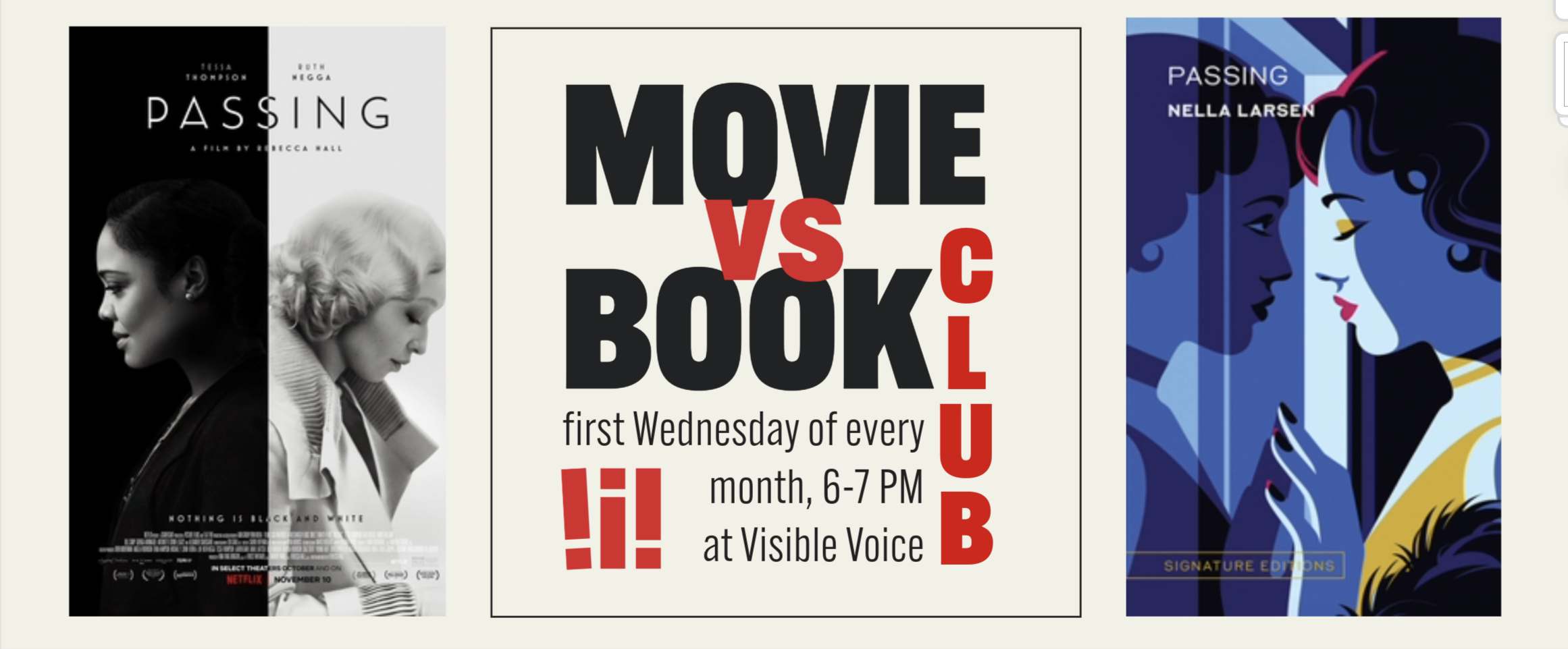 Movie vs. Book Club (free event) 