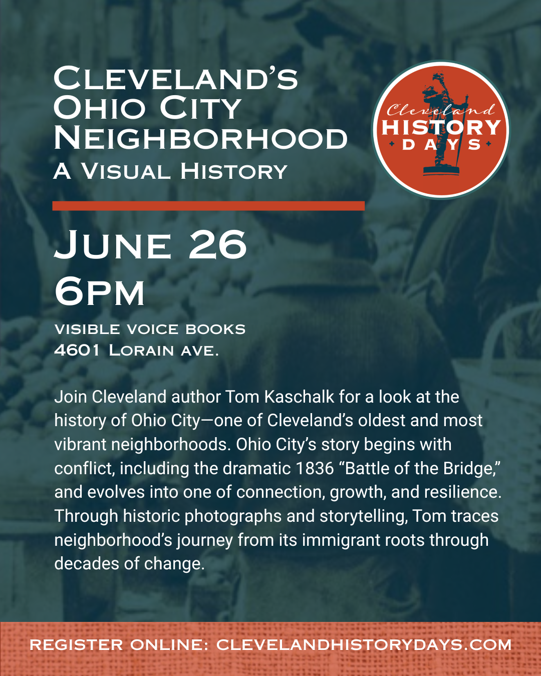 Cleveland History Day Reading (Free Event) registration suggested