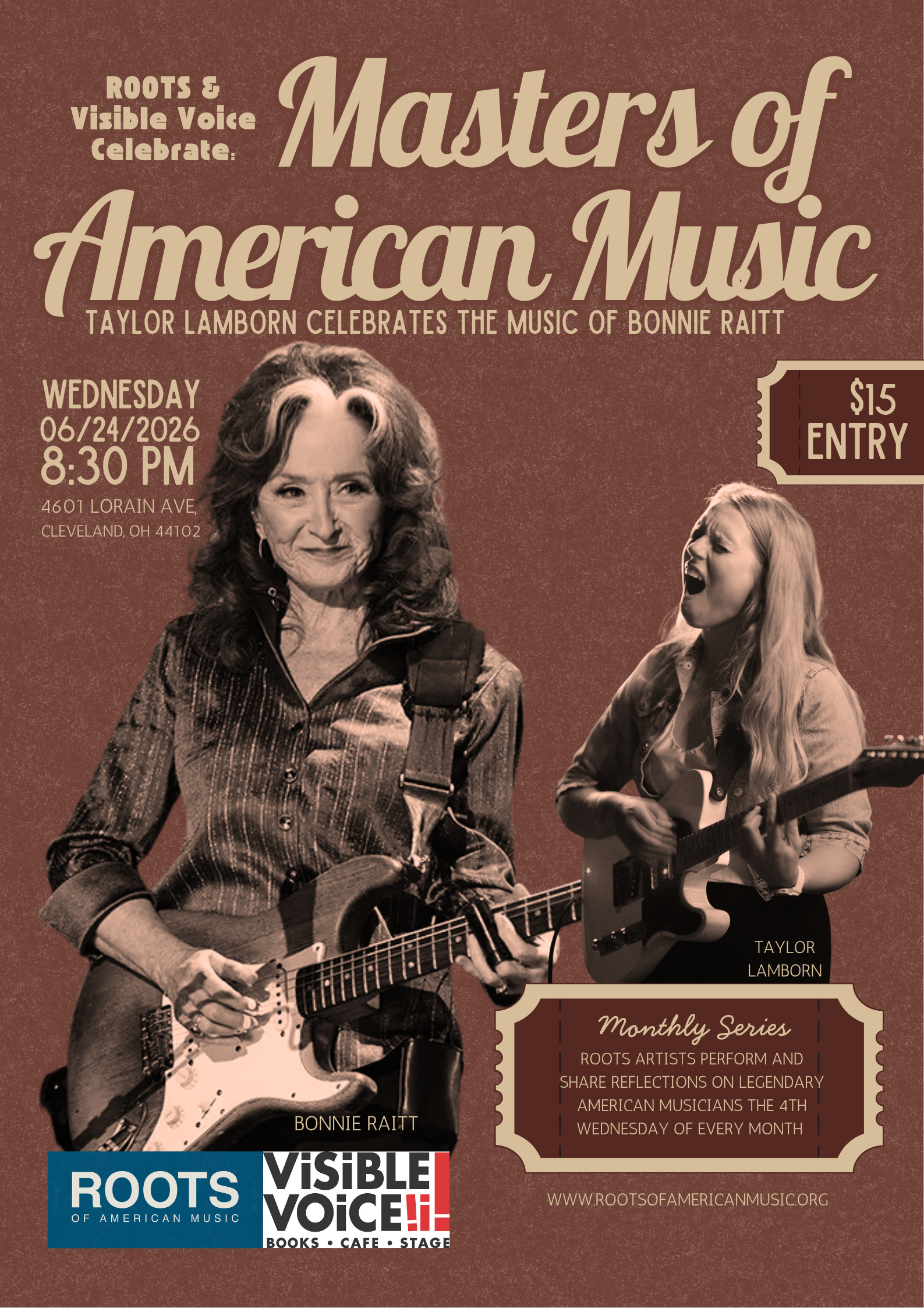 Live Music: Masters of American Music - Taylor Lamborn Playing Bonnie Raitt