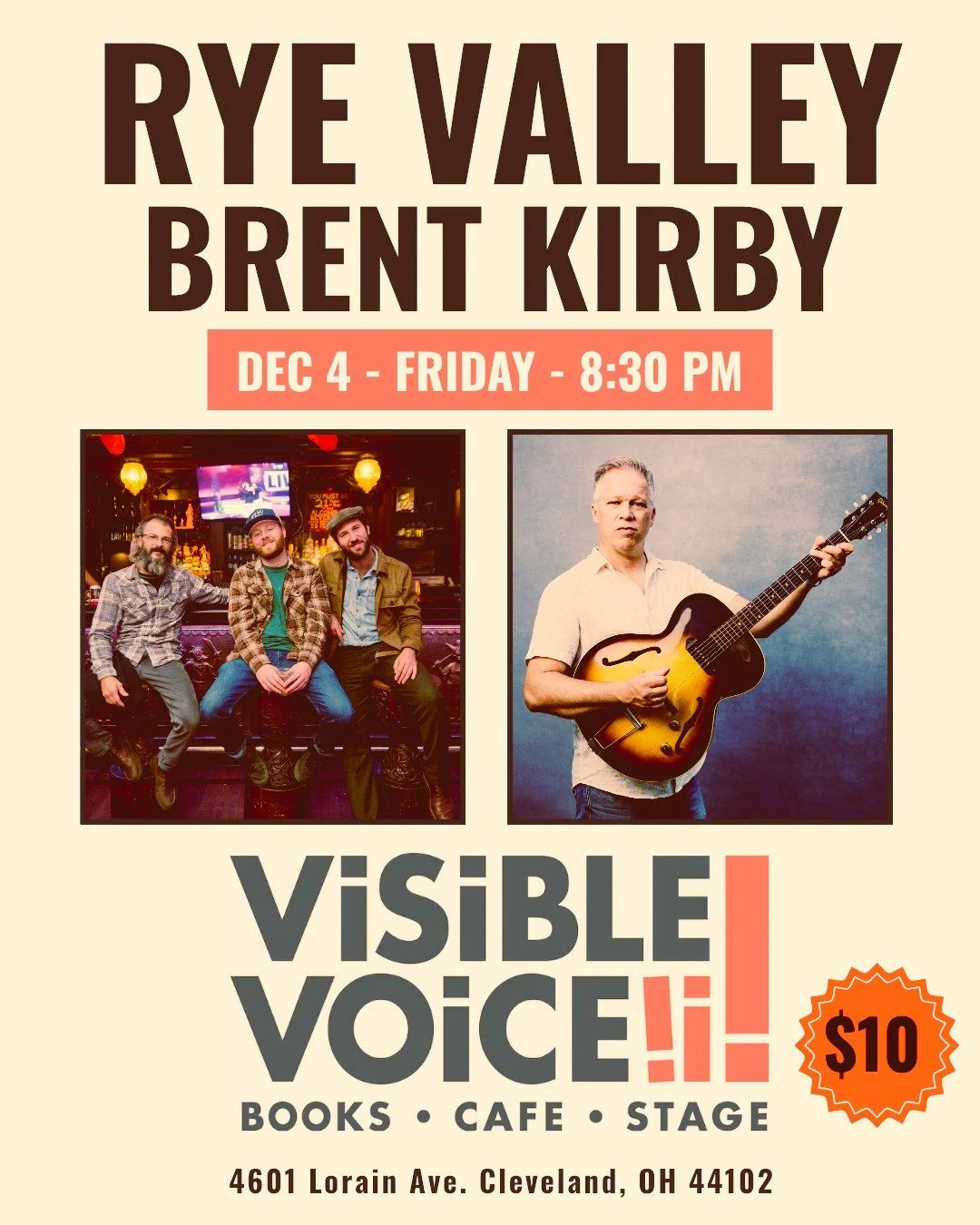 Concert Series: Rye Valley with Brent Kirby
