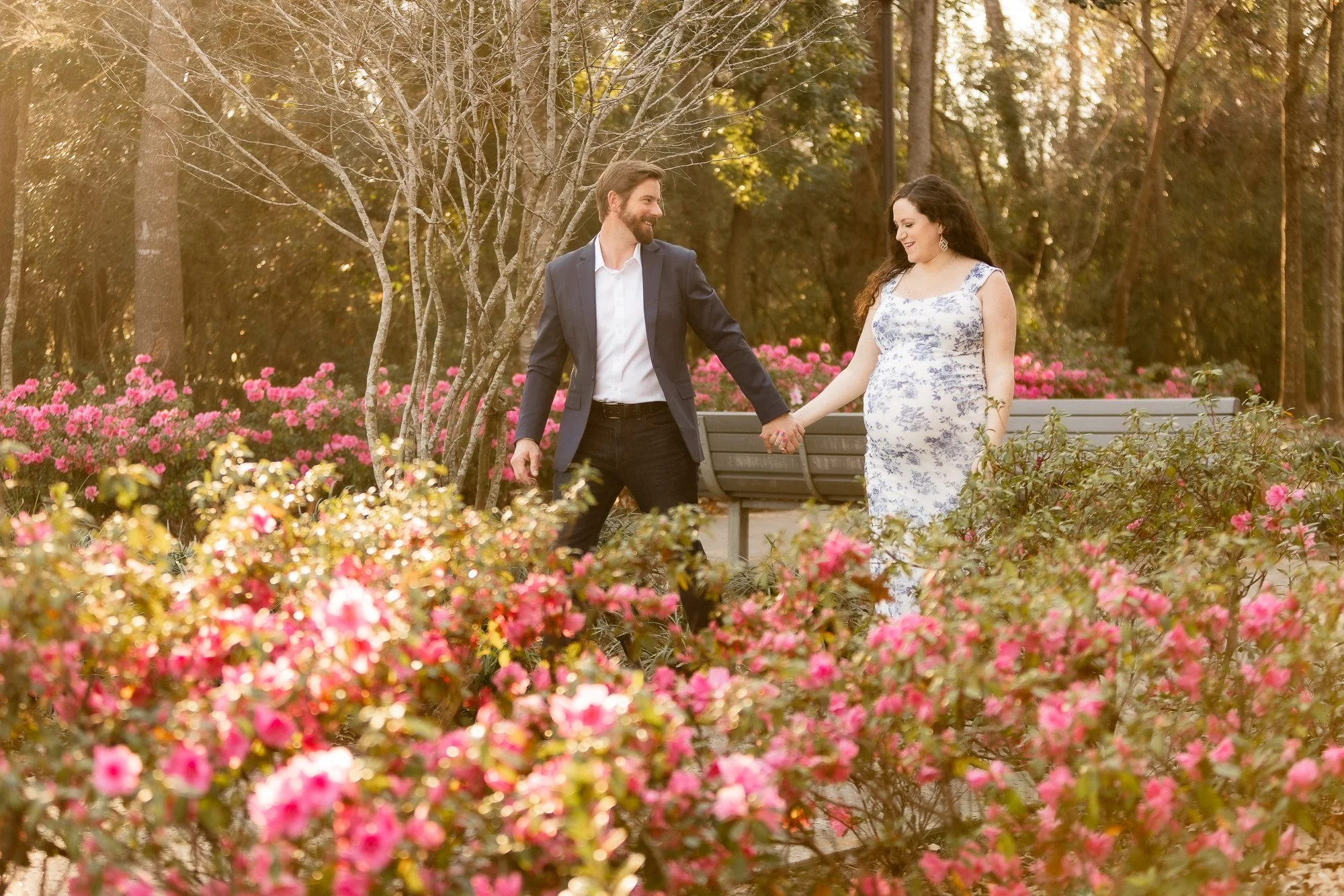 Marissa + Jesse | Spring Maternity Session in The Azaleas | The Woodlands, TX