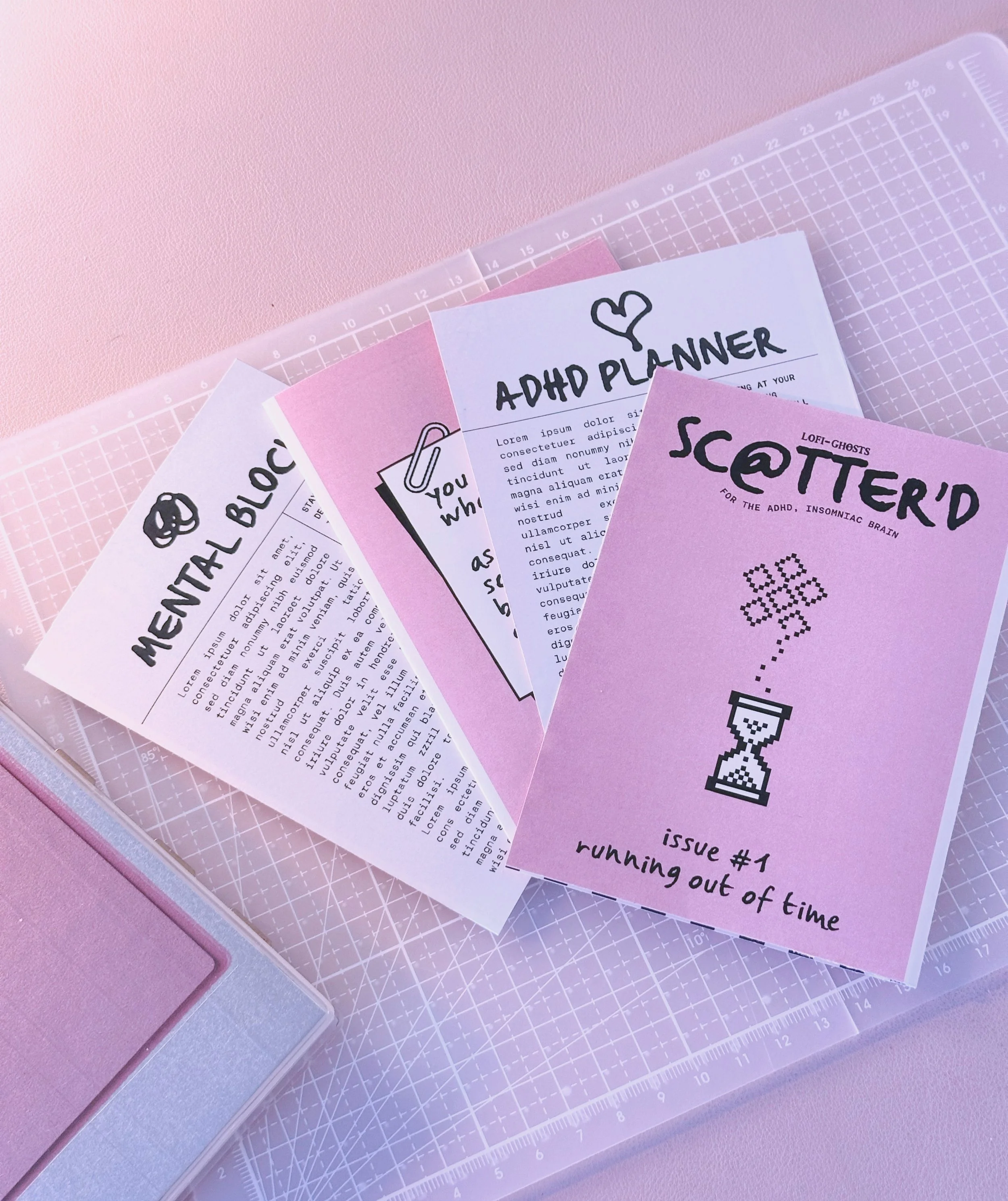 introducing sc@tter’d - another zine??? | dealing with executive dysfunction and how i’m moving forward