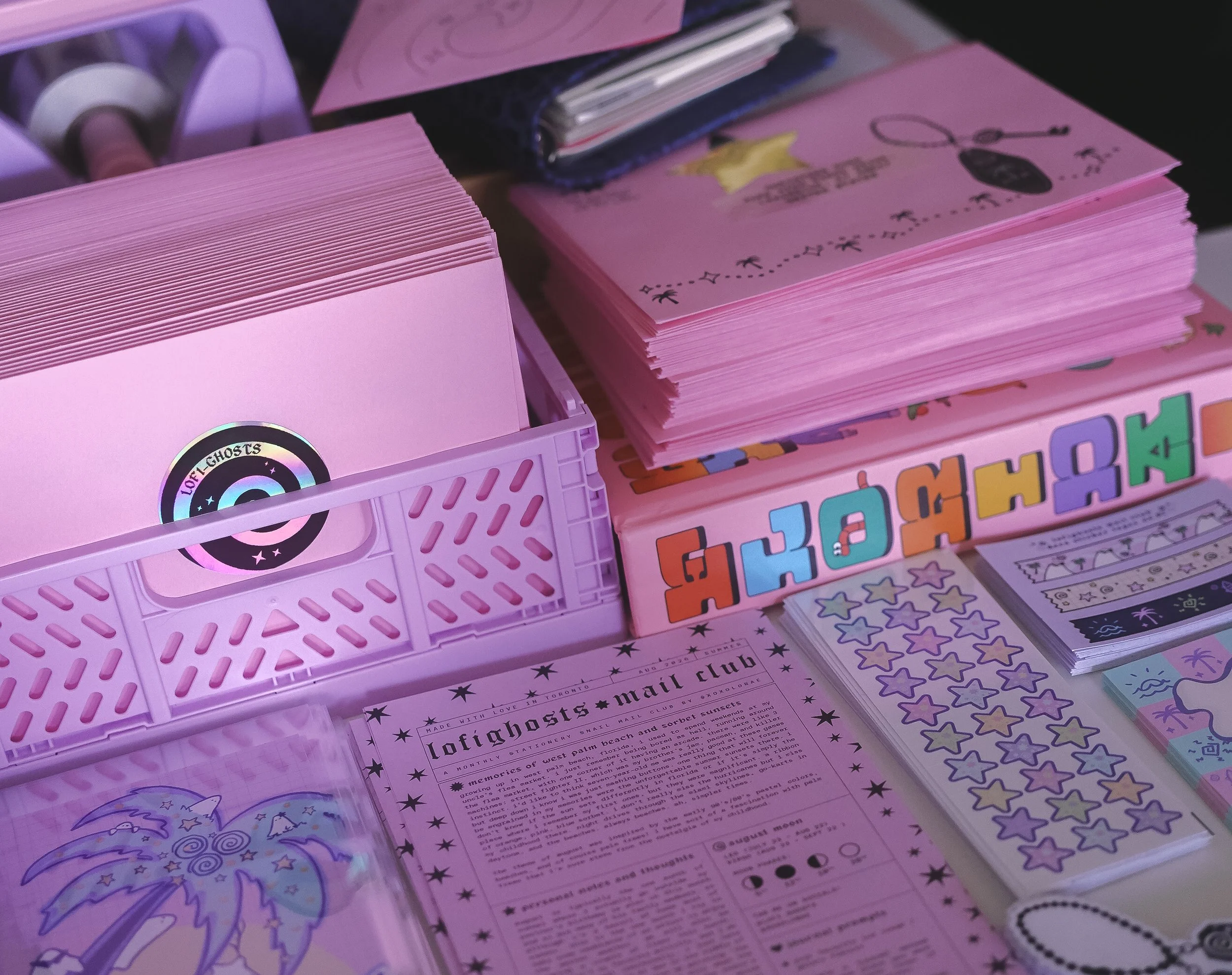 monthly retrospective: august mail club letters