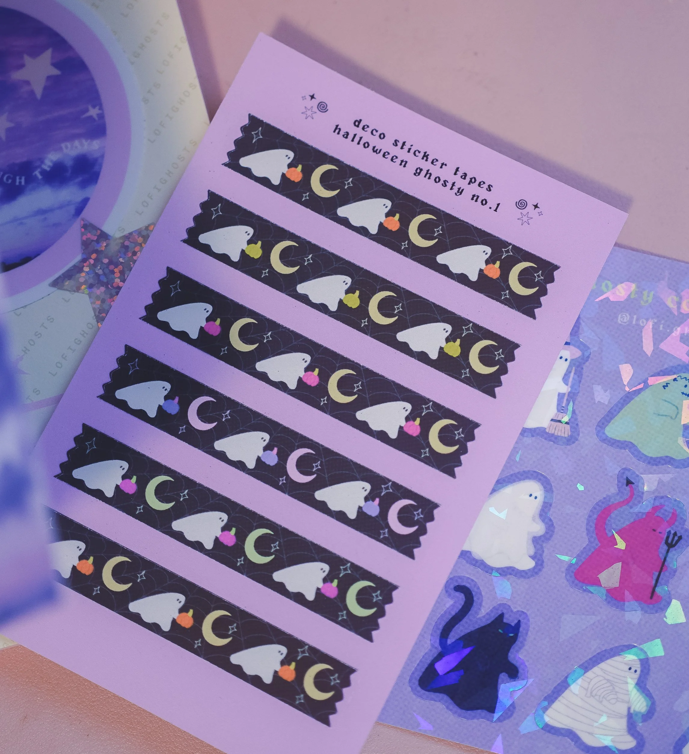 halloween ghosty deco sticker sheet