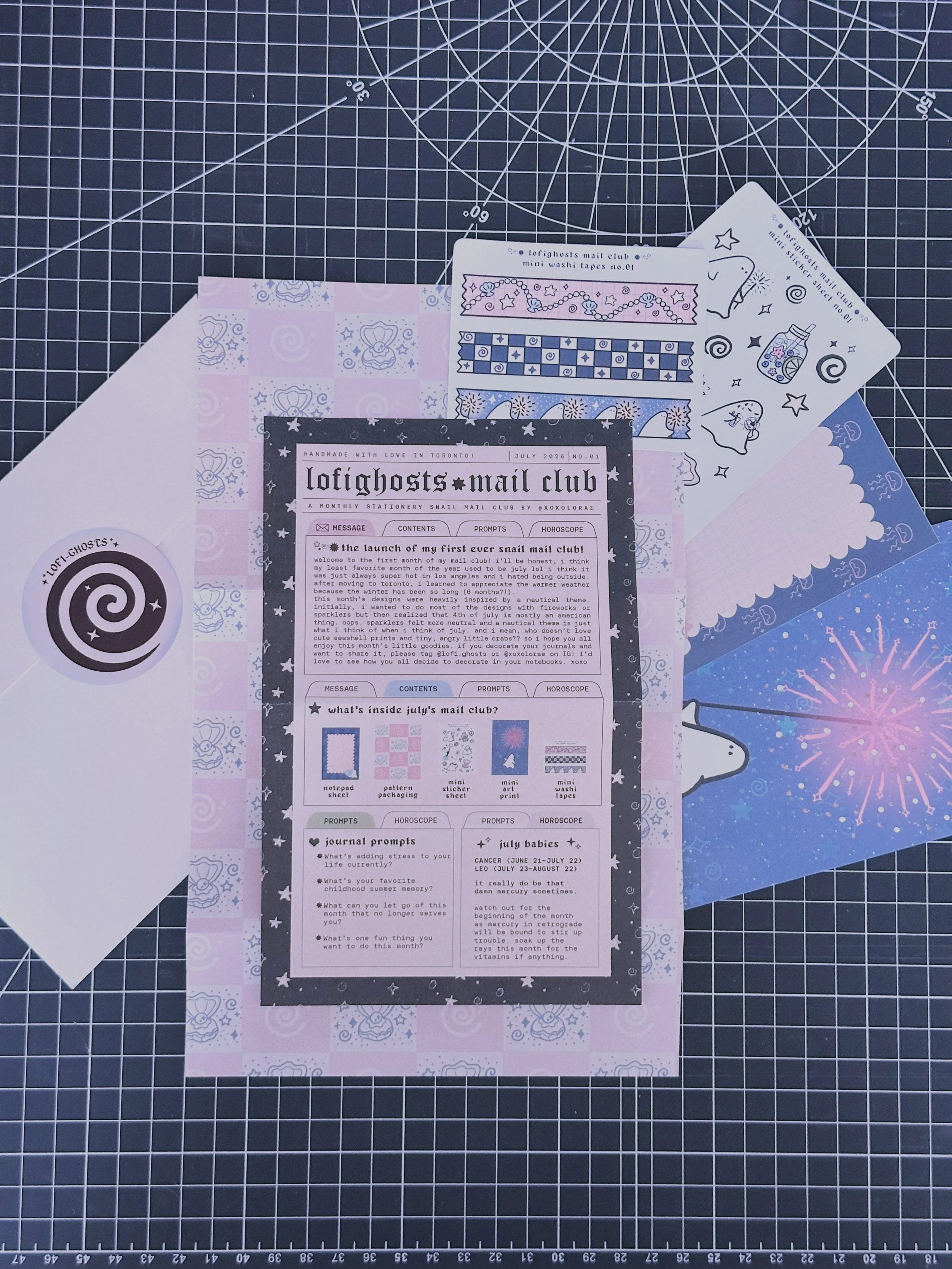 ⋆˚꩜｡⋆ lofighosts stationery mail club ⋆˚꩜｡⋆