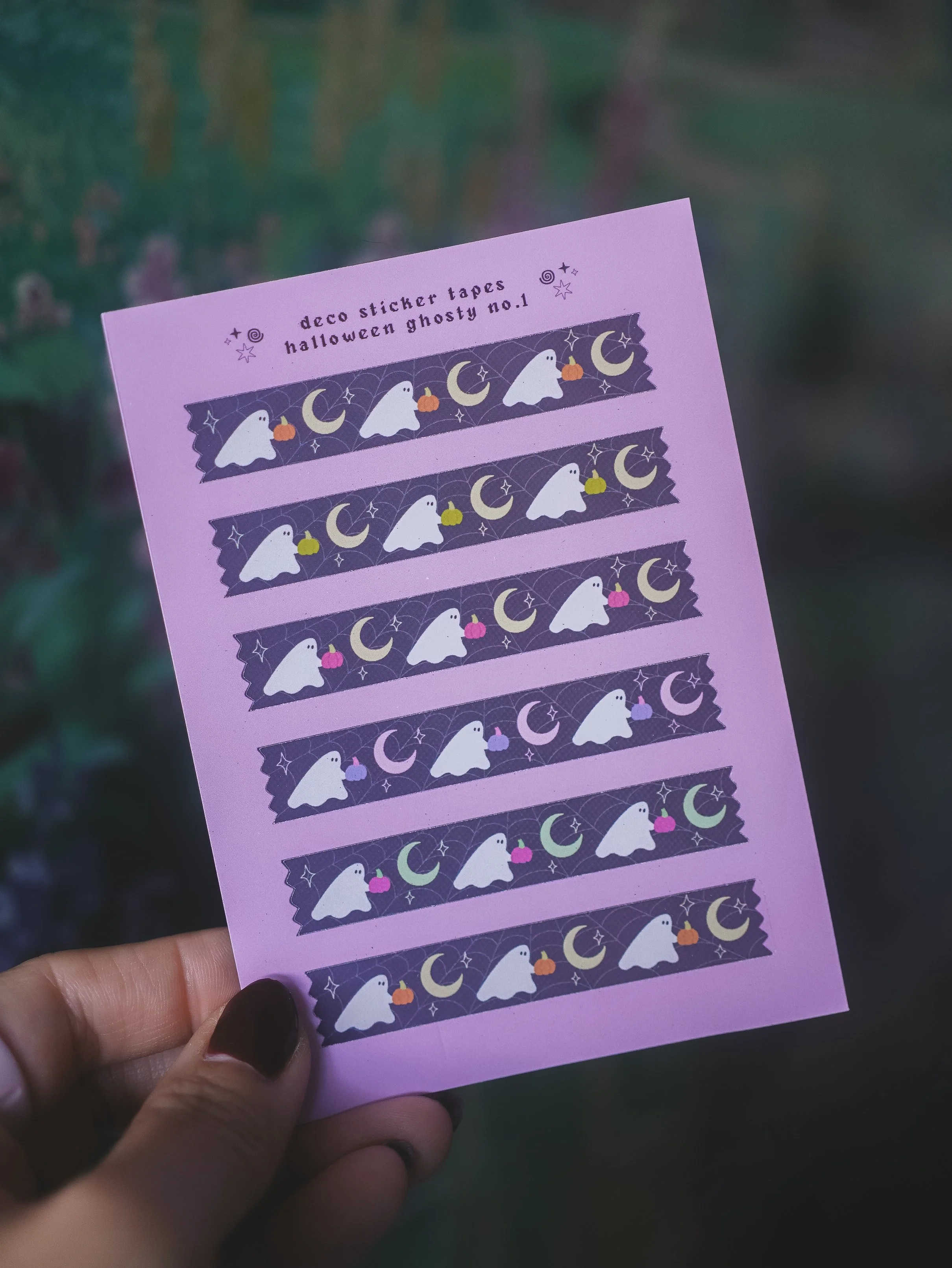 halloween ghosty deco sticker sheet