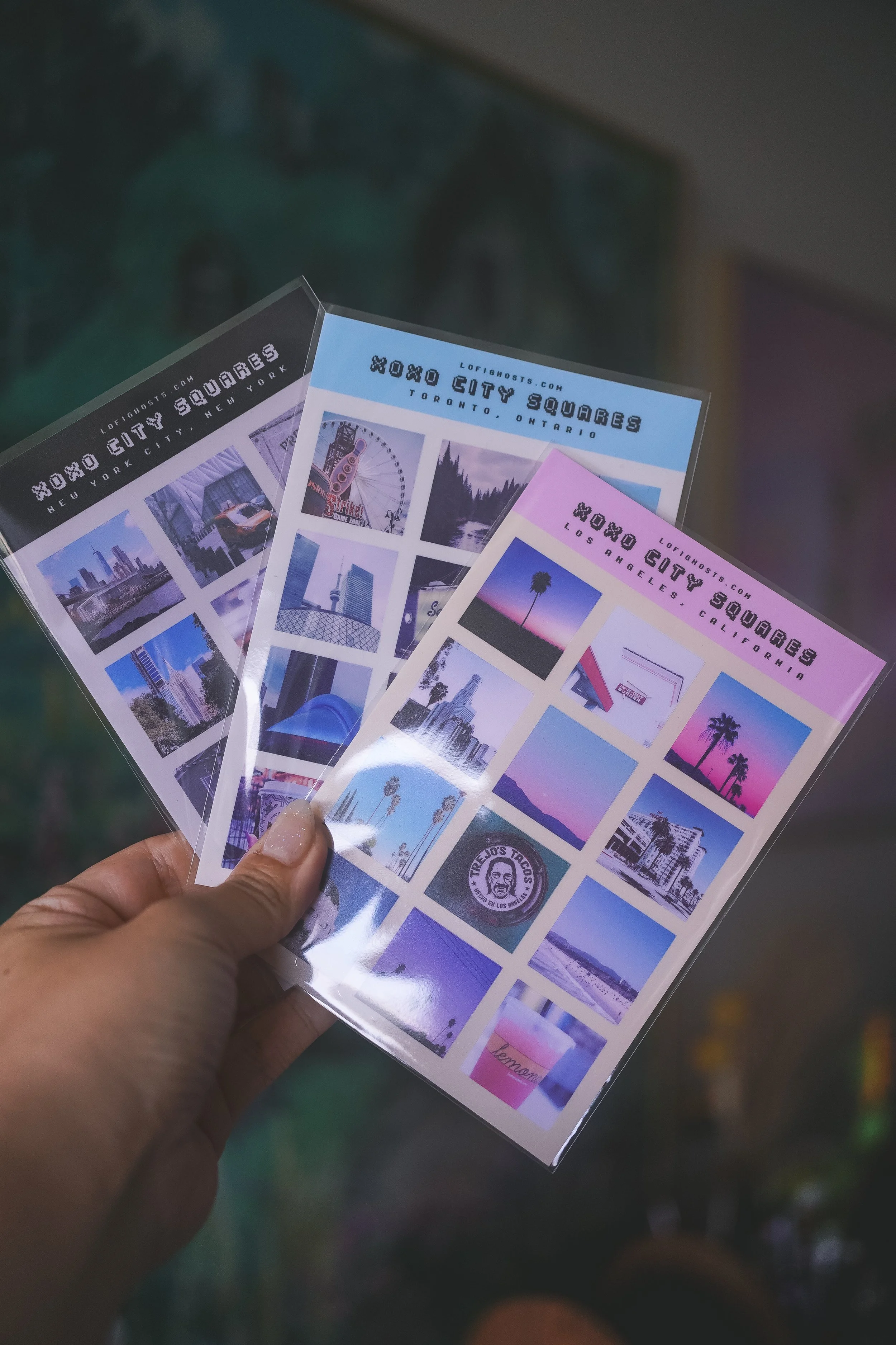 ⋆˙⋆✮˚ xoxo city sticker sheet