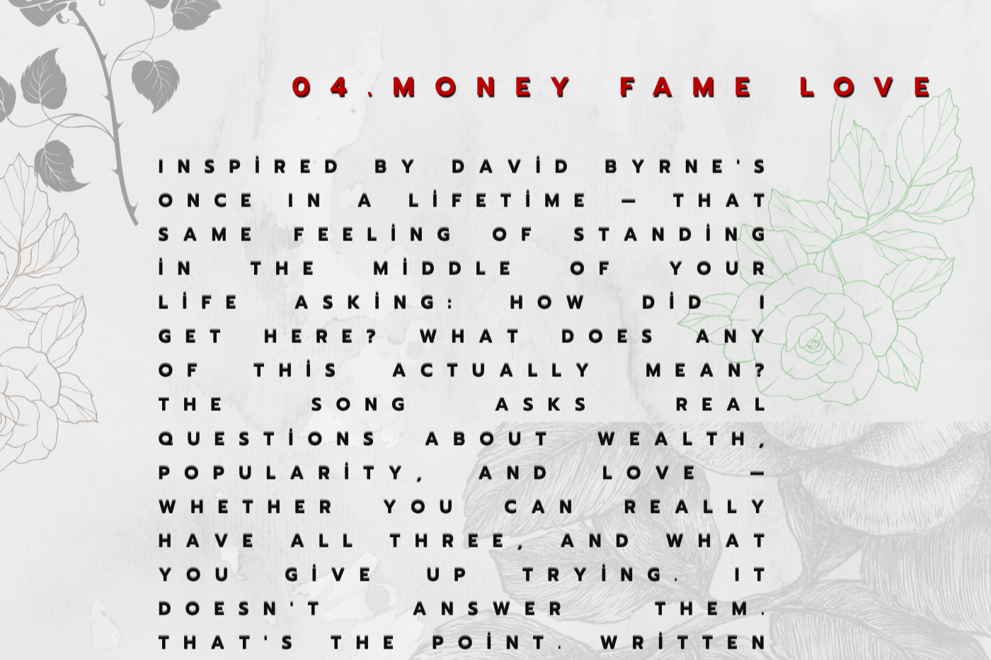 Money Fame Love digital art book — exclusive liner notes —Scaggs City Shop