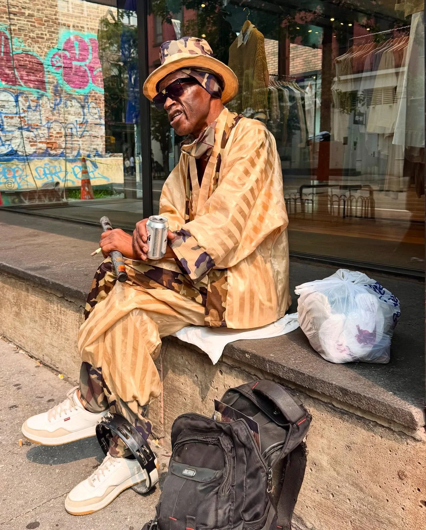 In NYC, exploring the city. Had a good time sharing a cup of coffee with Ladaniel hearing tales of wisdom learned from a hard fought life between flute and tambourine songs. Inspiration is out there. You&rsquo;ve just gotta slow down and be curious.